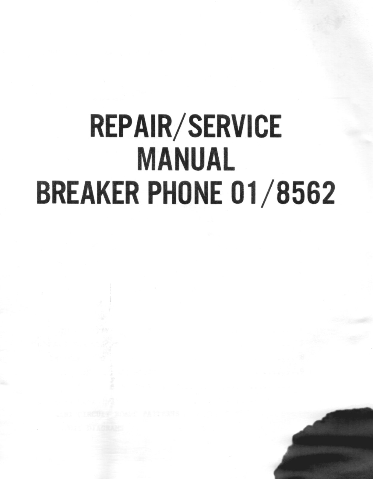 Binatone Breaker phone Service manual