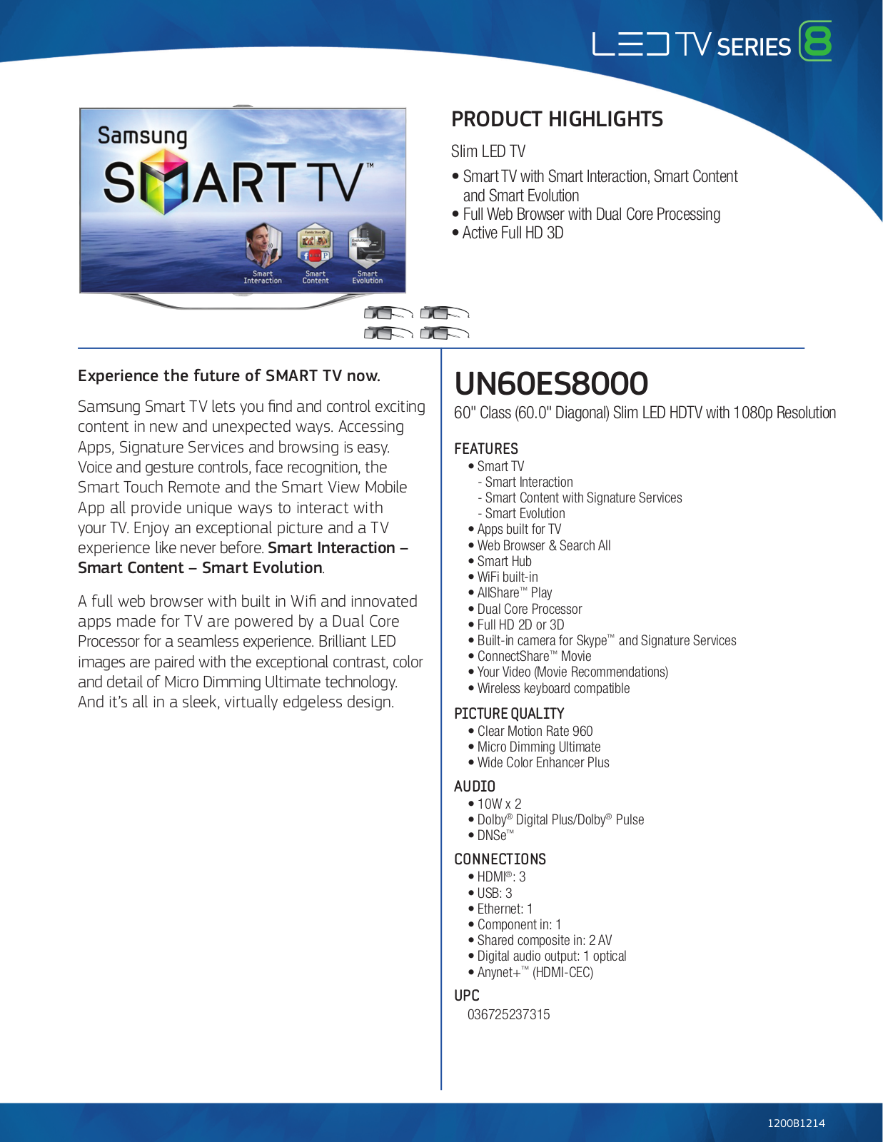 Samsung UN60ES8000 User Manual