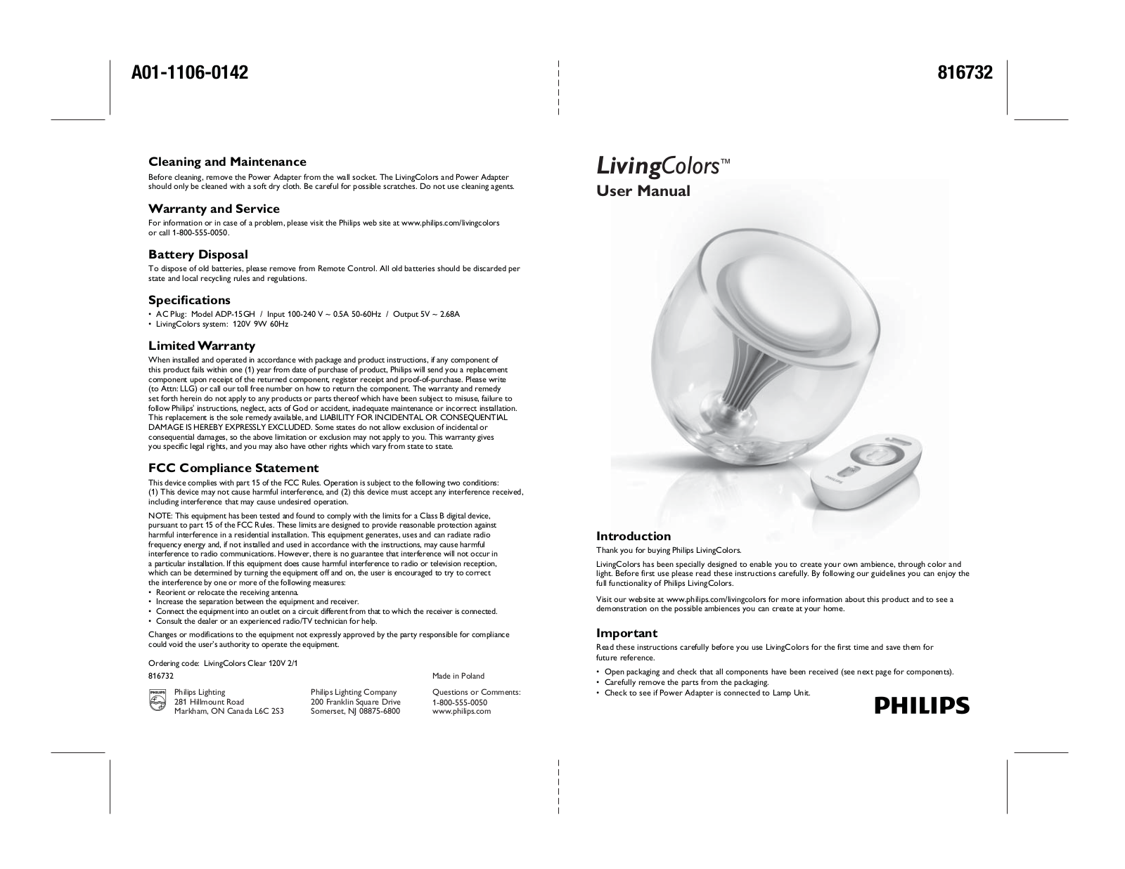 Philips 080044248 User Manual