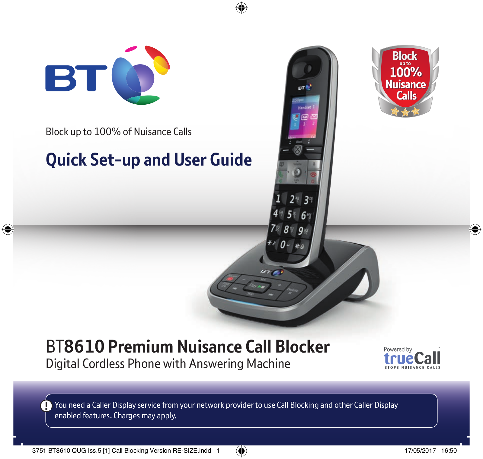 BT 8610 Premium Nuisance Call Blocker Instruction manual