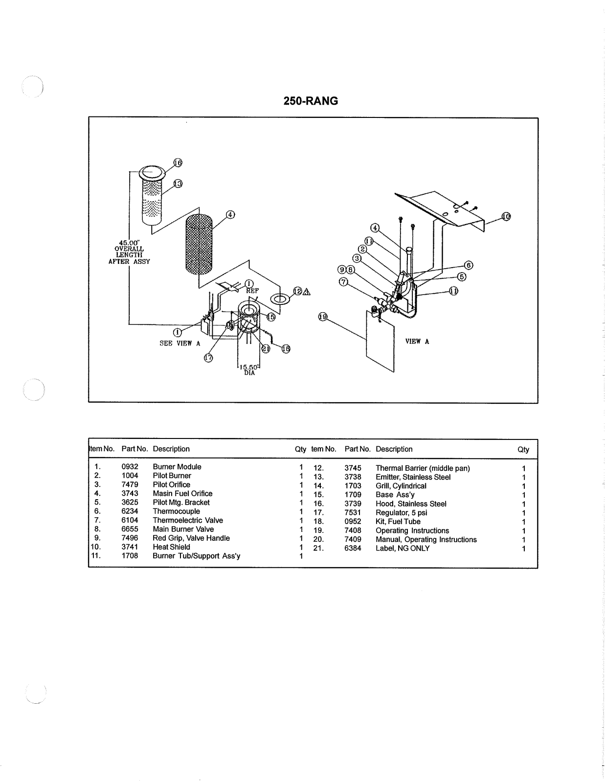 Desa Tech 250-RANG Owner's Manual