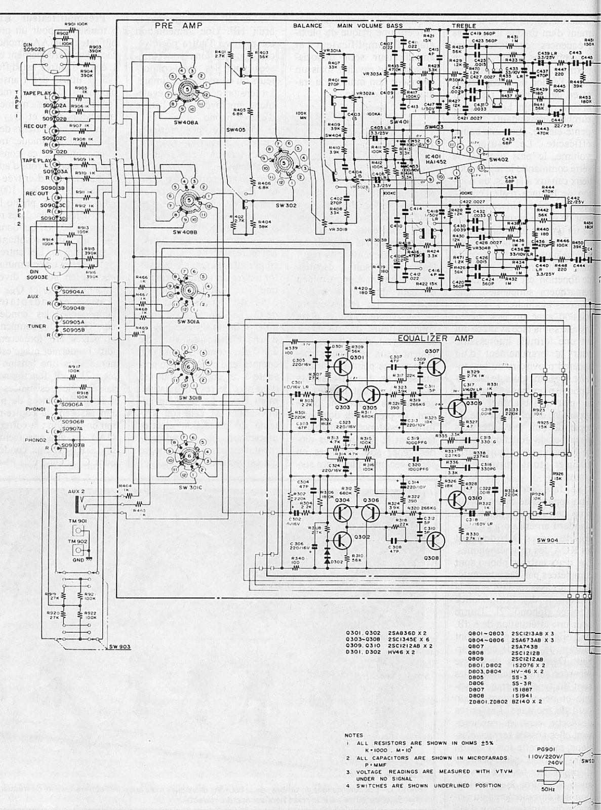 Optonica SM-3000 Schematic