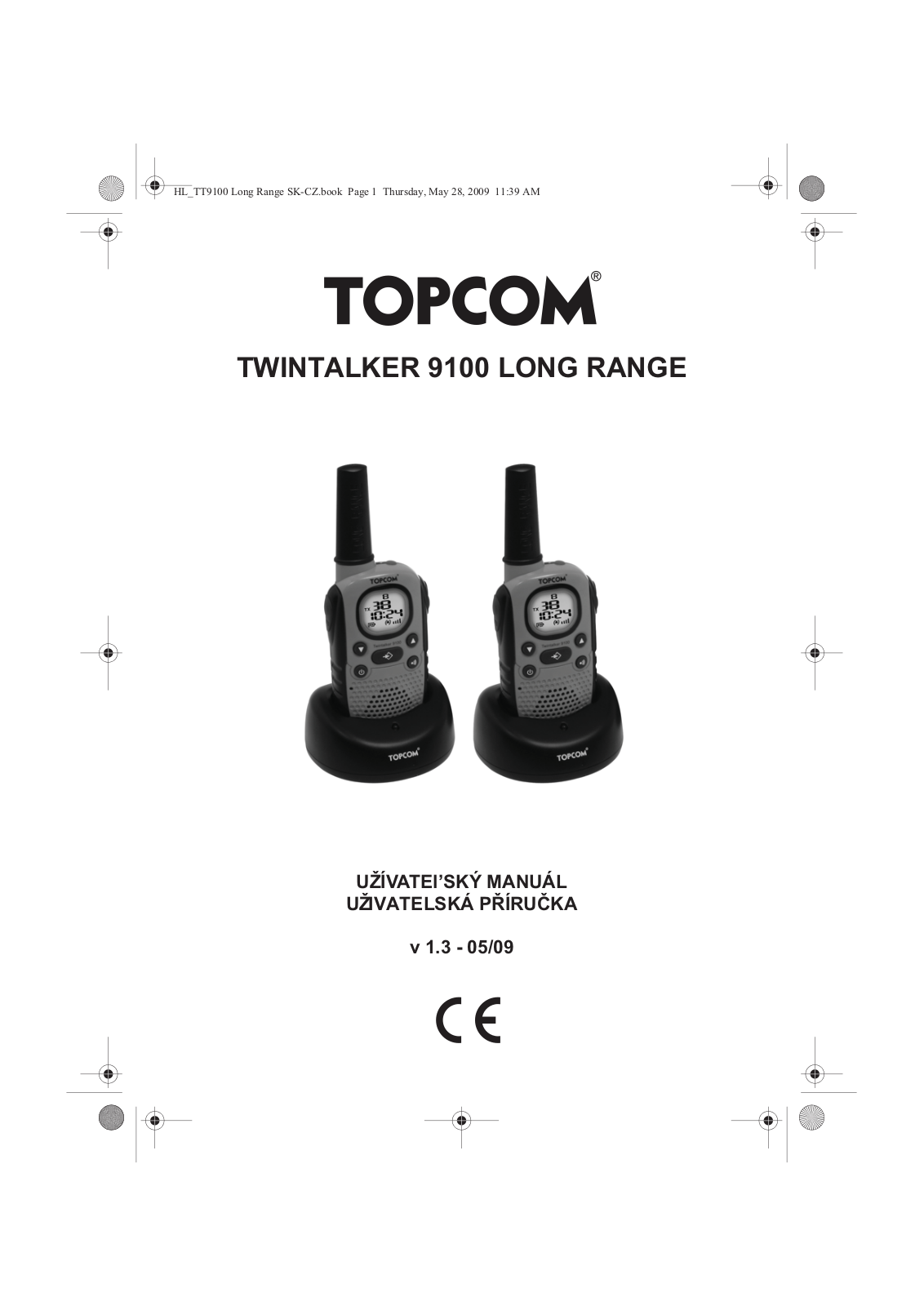 TOPCOM TWINTALKER 9100 LONG RANGE User Manual