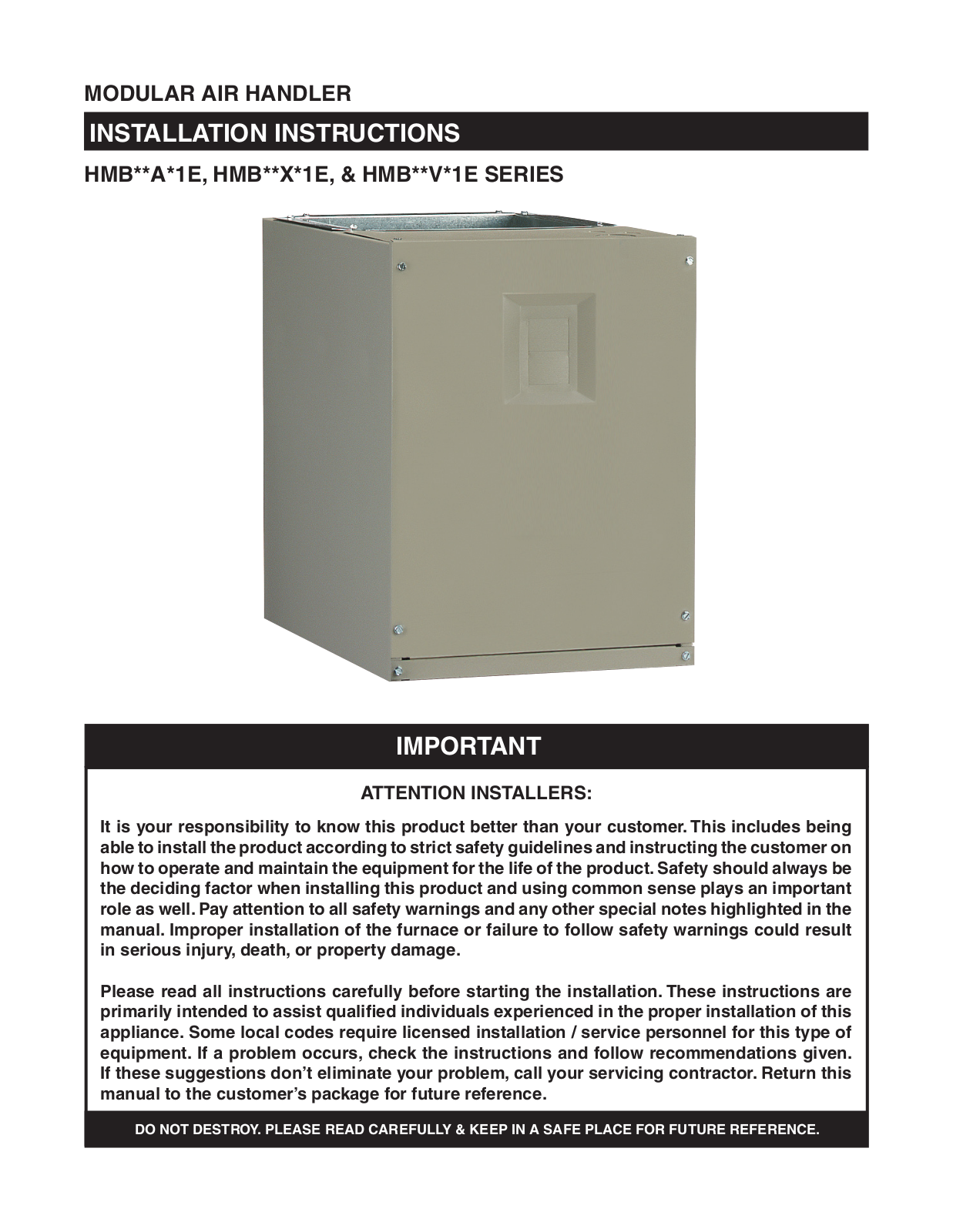 Heatcontroller HMB V 1E User Manual