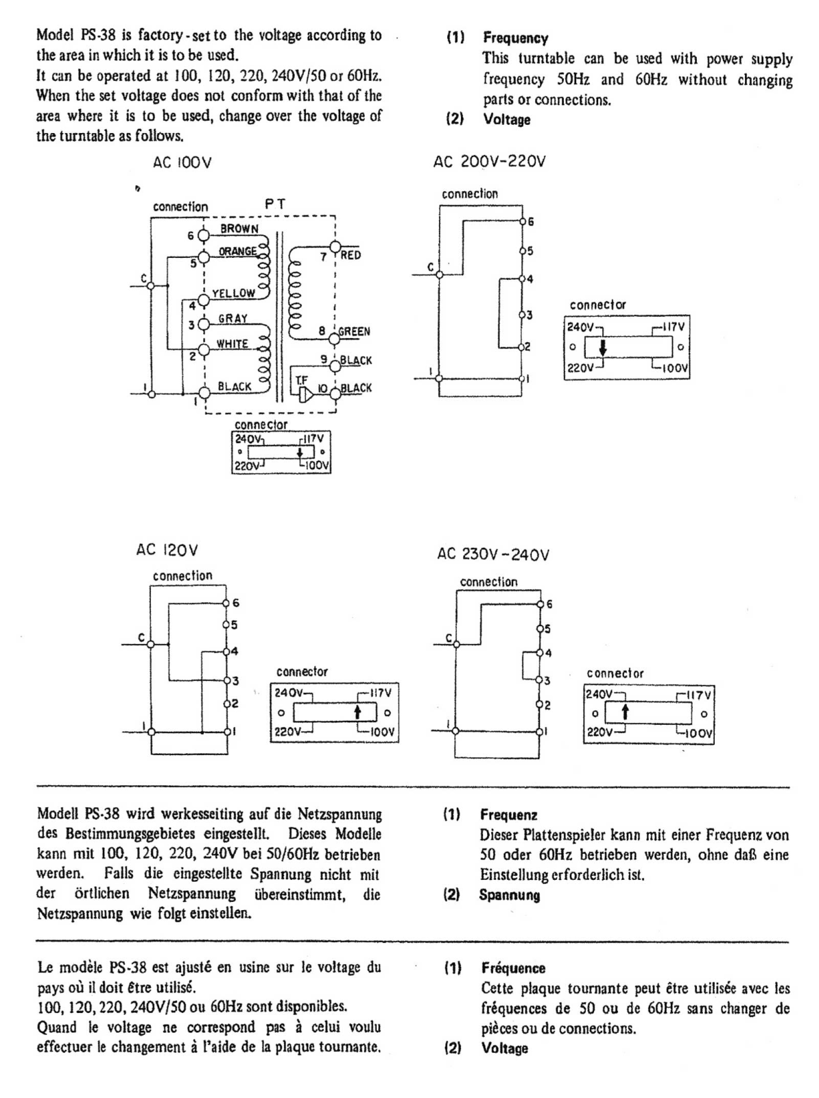 Hitachi PS-38 Schematic