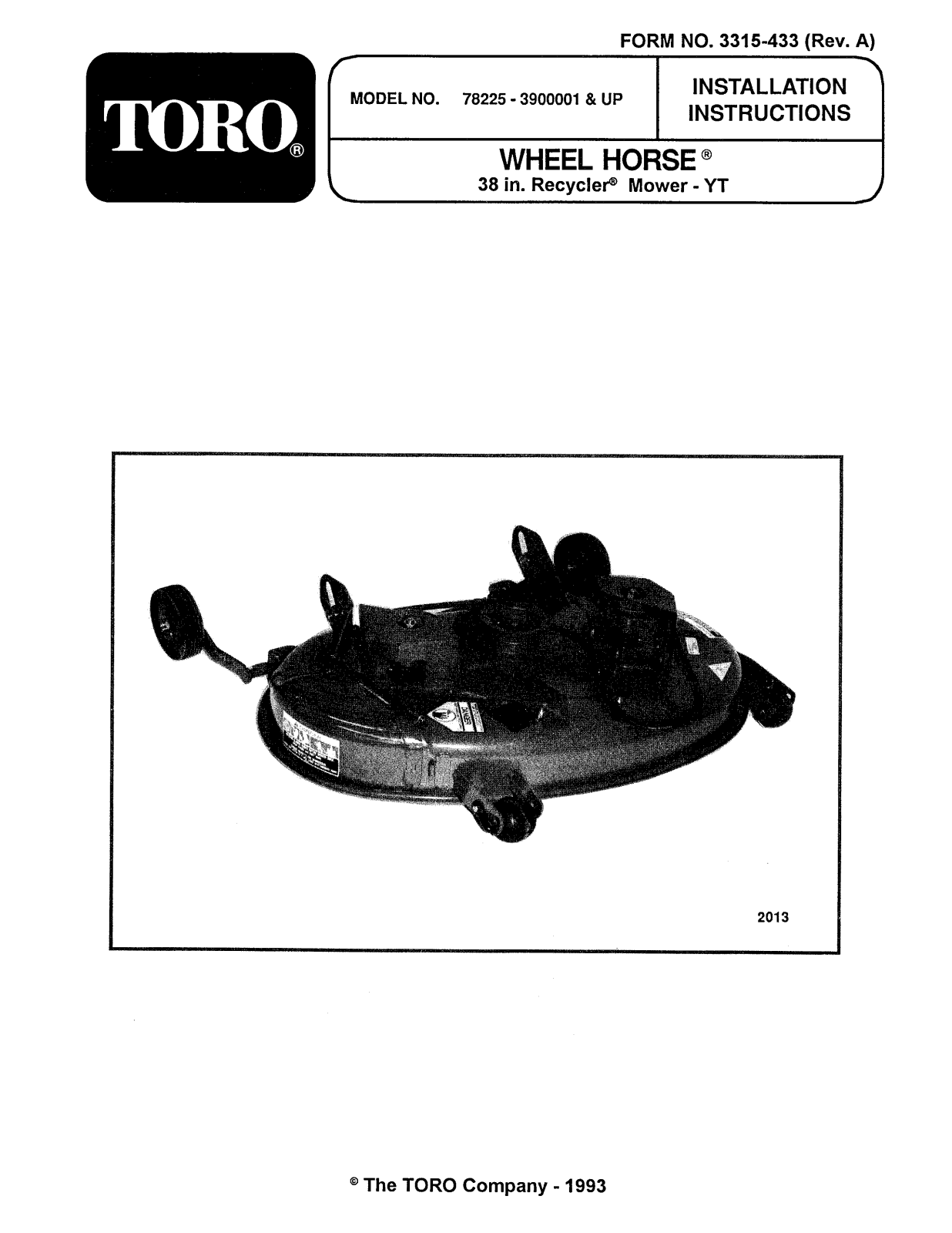 Toro 78225 Operator's Manual