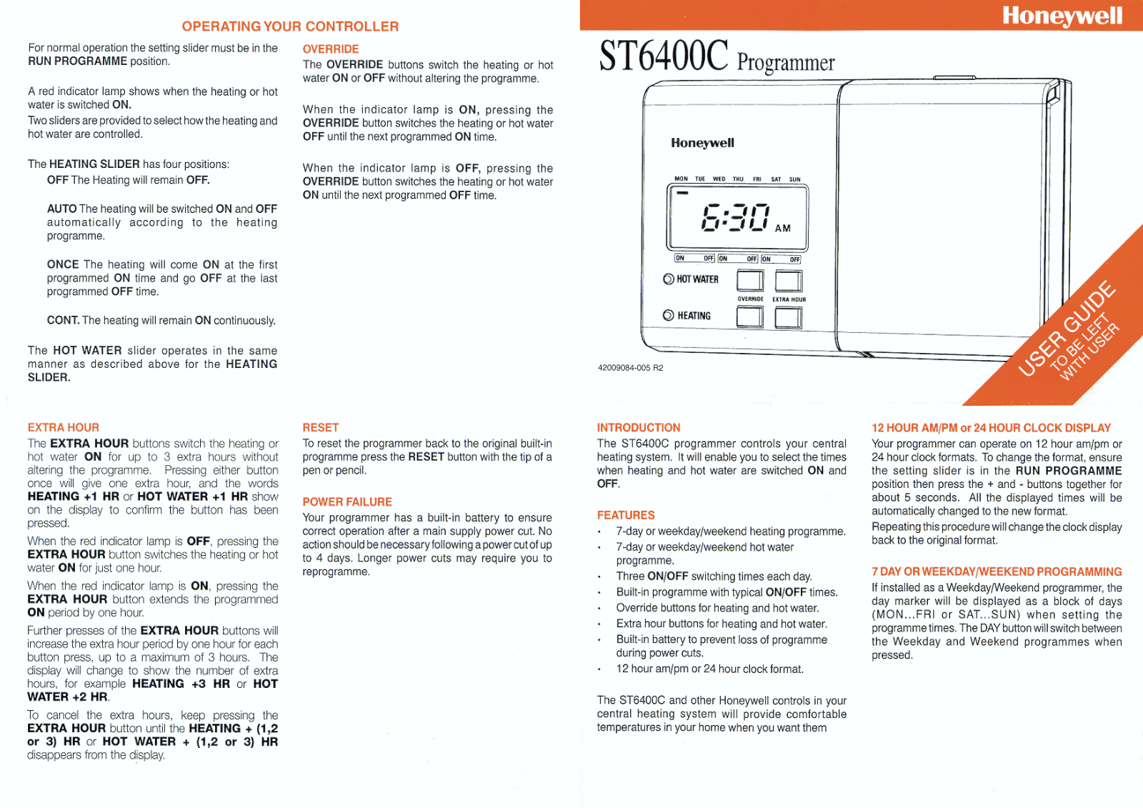 Honeywell ST6400C User Manual