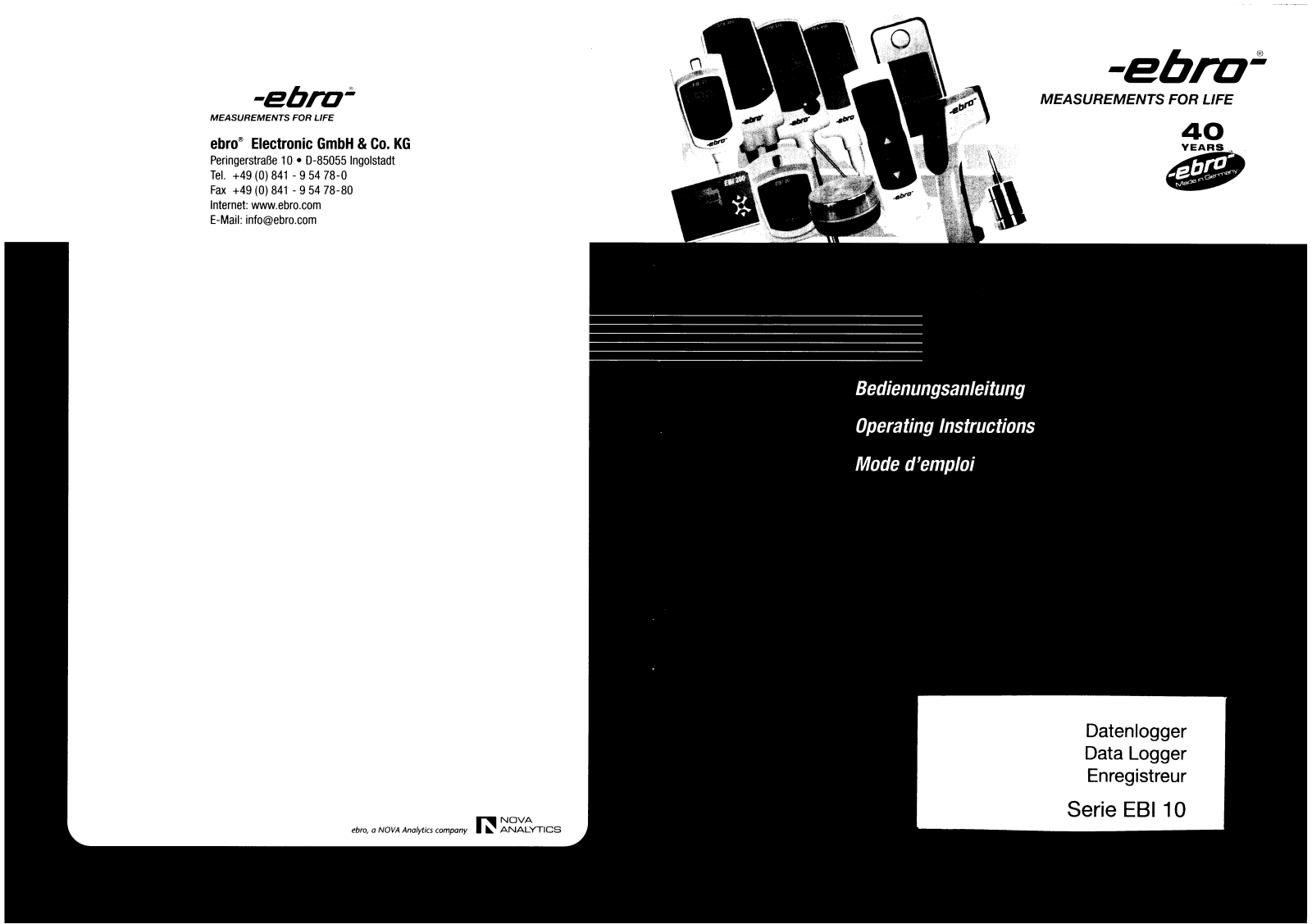 Ebro EBI-10 User manual