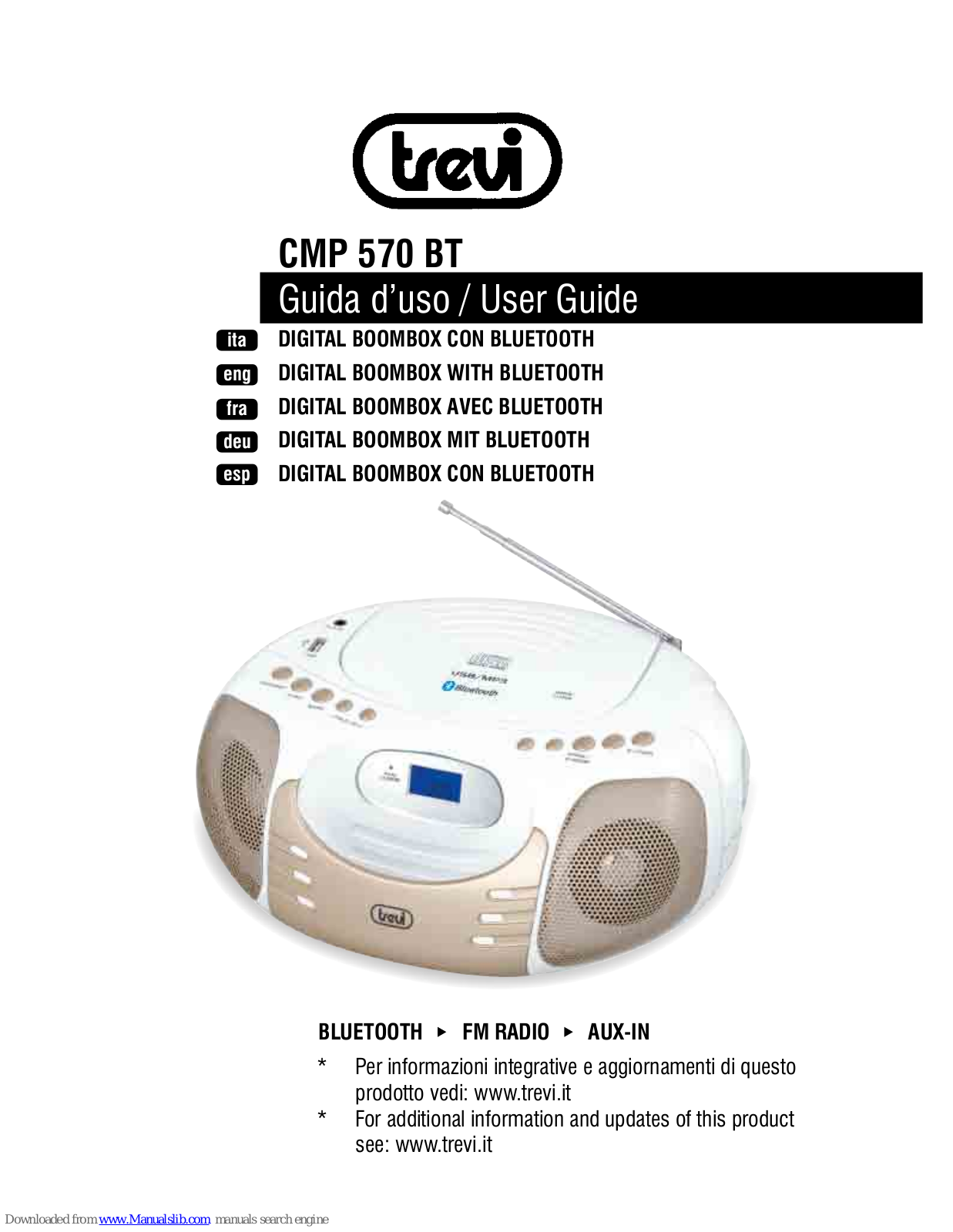 Trevi CMP570BT User Manual