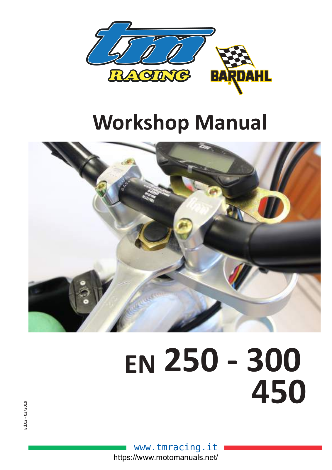 TM RACING 250 EN, 300 EN, 450 EN Workshop Manual - ManualMachine.com