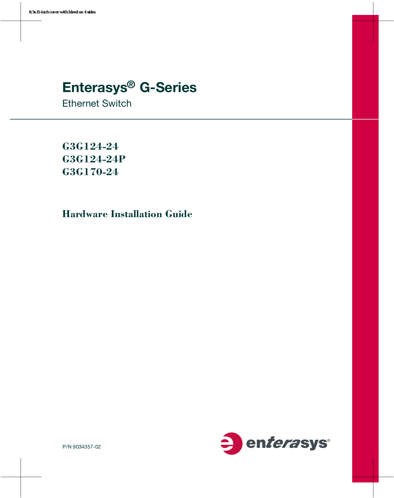 Enterasys Networks G3G124-24P, G3G124-24, G3G170-24 User Manual