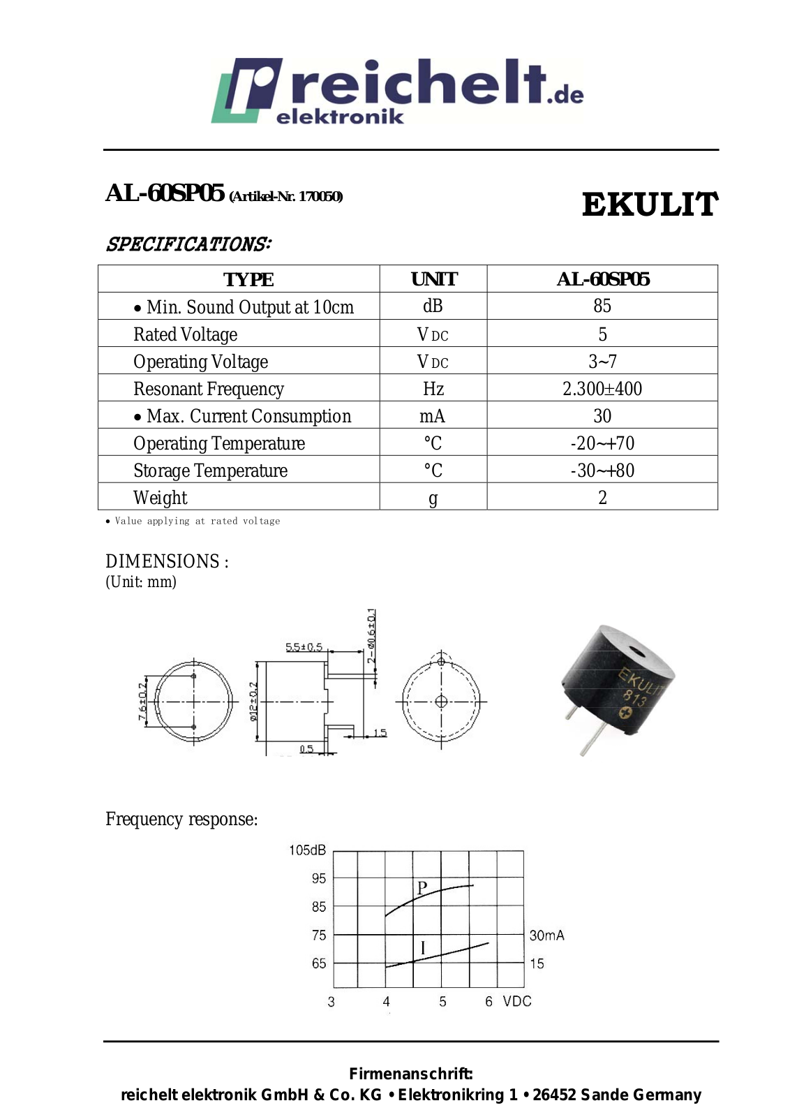 EKULIT SUMMER TDB 05 Datasheet - ManualMachine.com