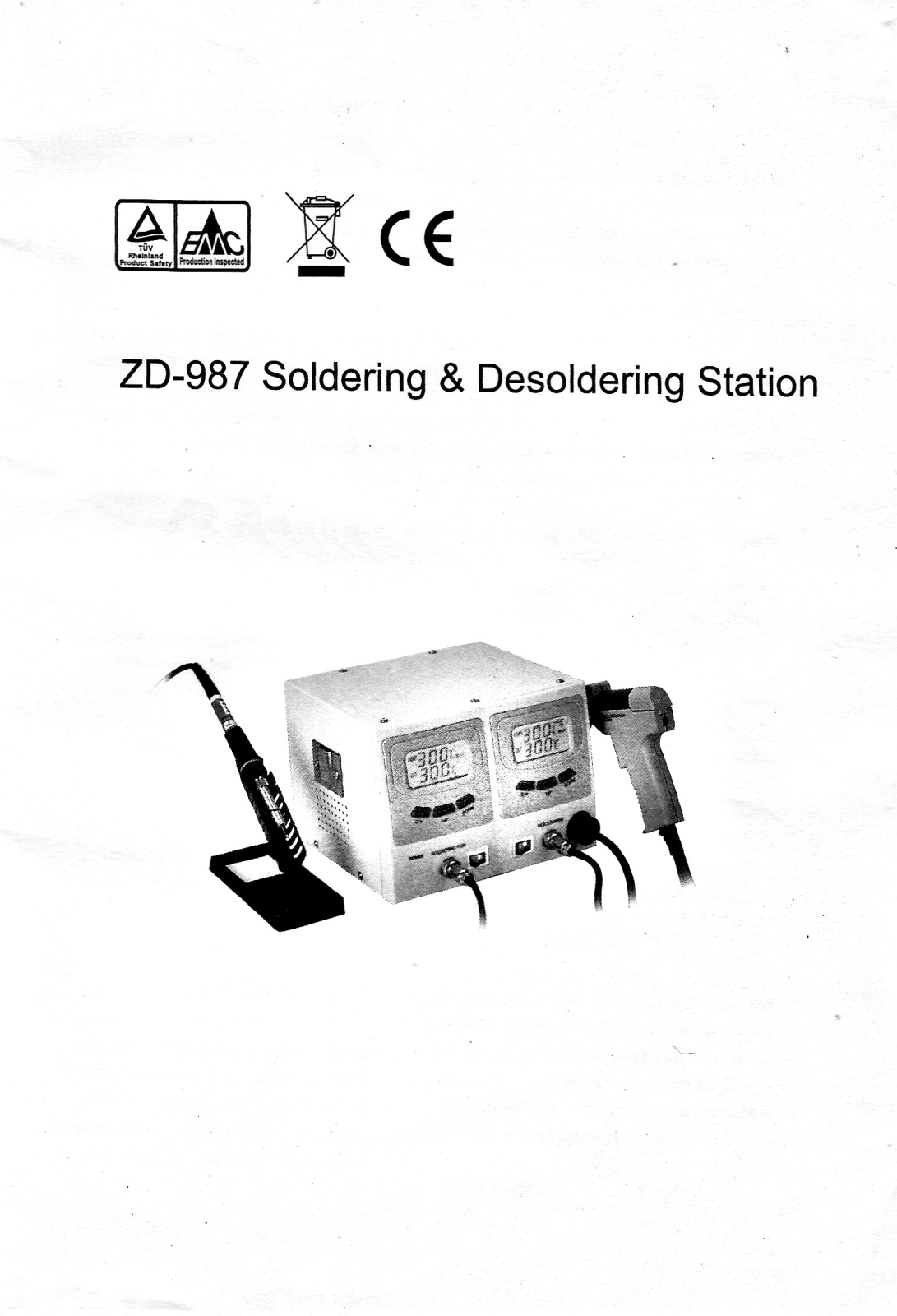 Soldering ZD-987 User Manual