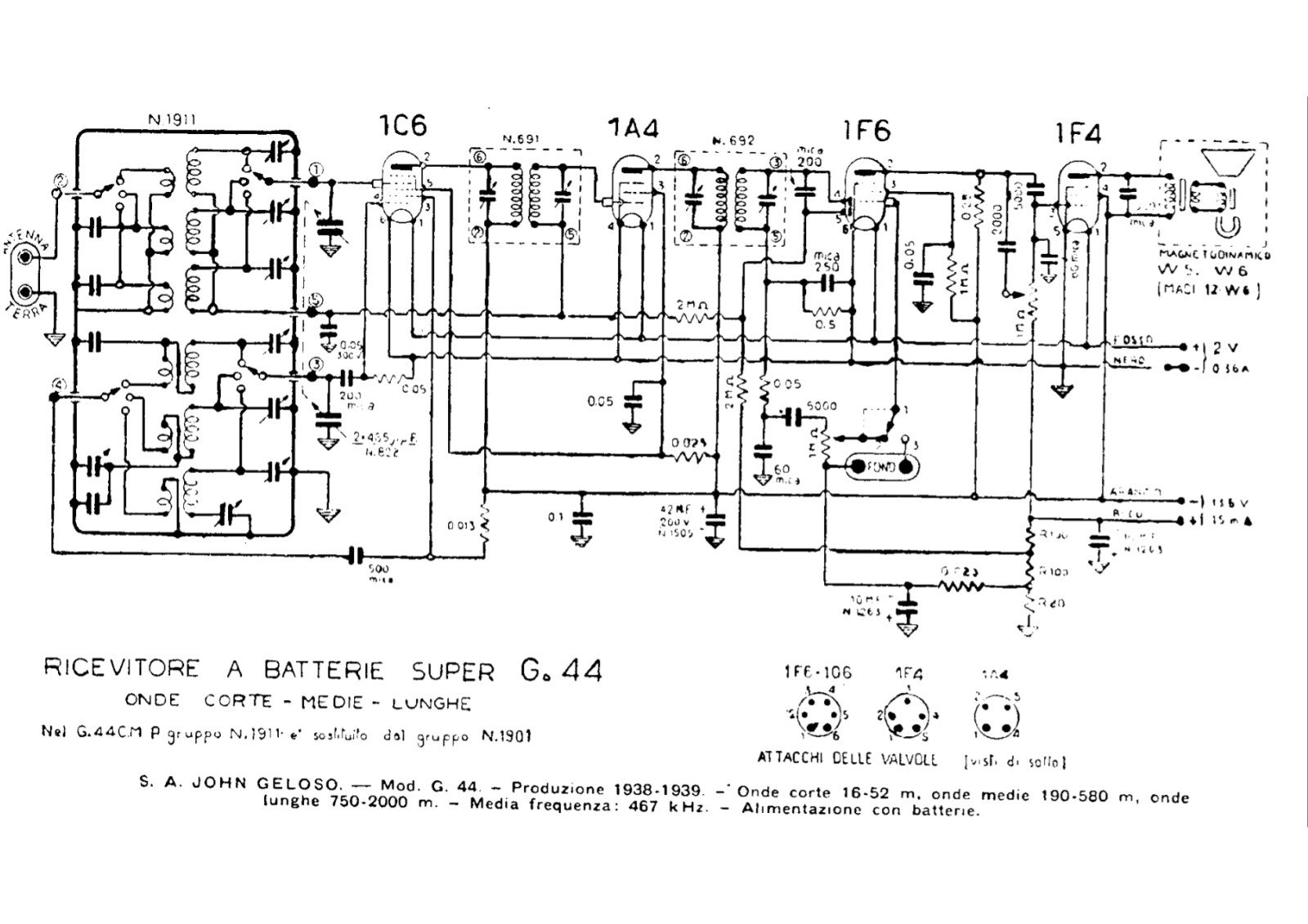 Geloso g44 schematic