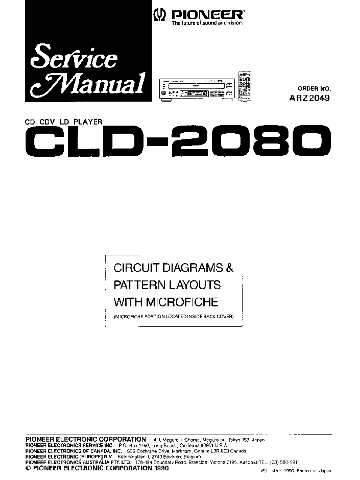 Pioneer CLD-2080 Service manual