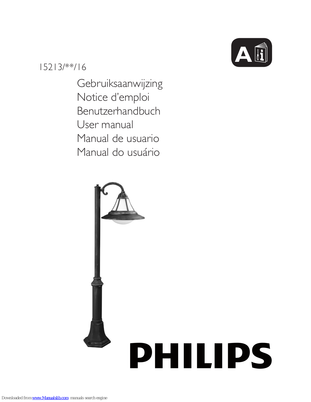 Philips 15213/**/16, 15215/**/16 User Manual