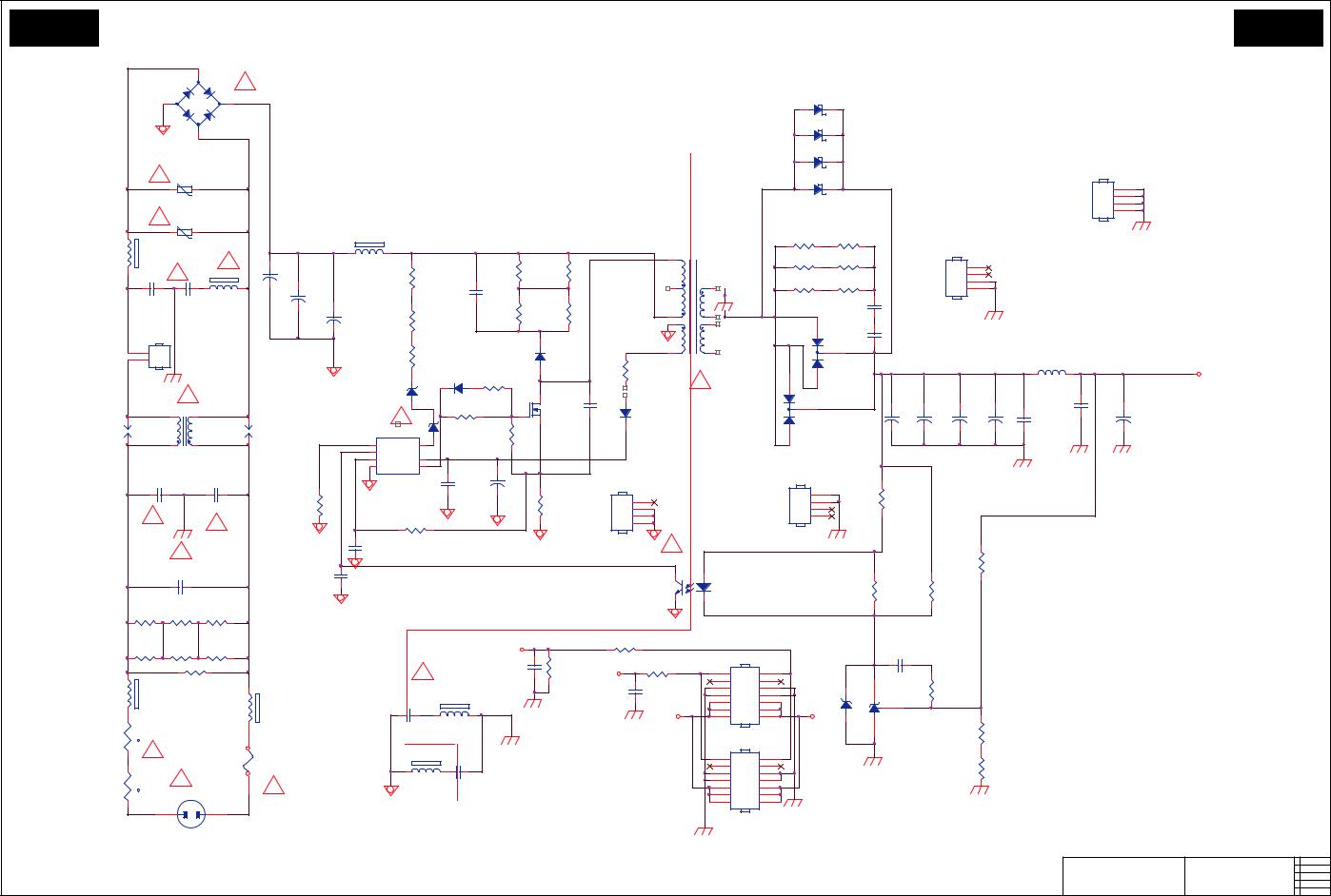 Philips 715G6297 PSU Schematic