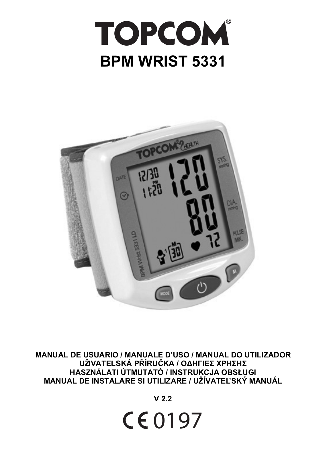 Topcom BPM Wrist 5331 User Manual