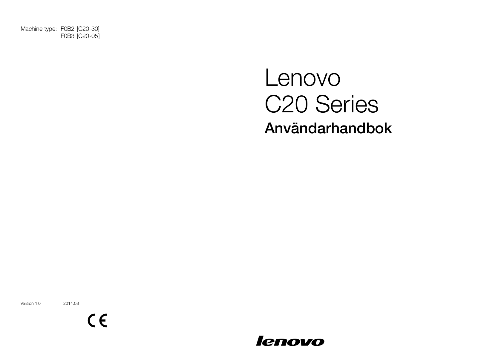 Lenovo C20-05, C20-30 User Guide