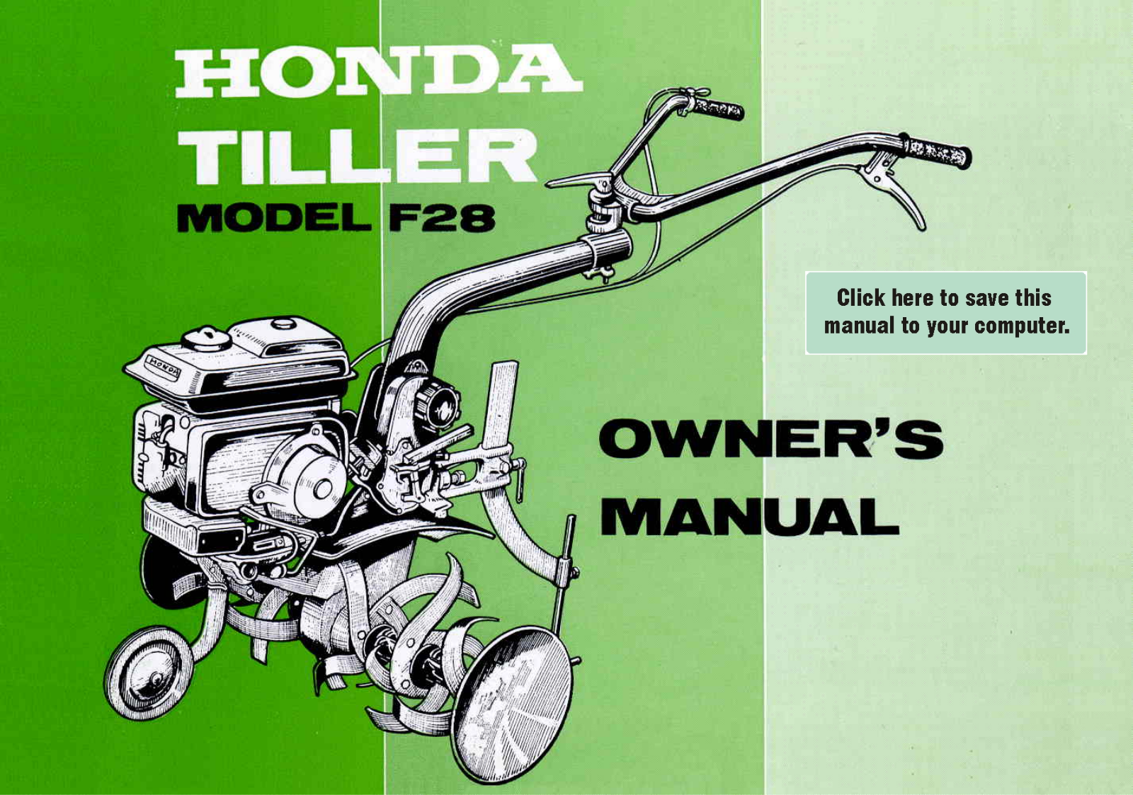 Honda Power Equipment F28 User Manual