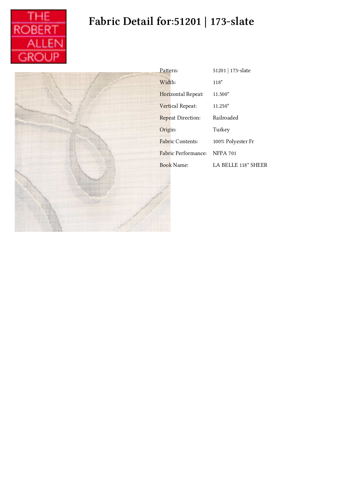 Duralee CRAL3973 Specifications - ManualMachine.com