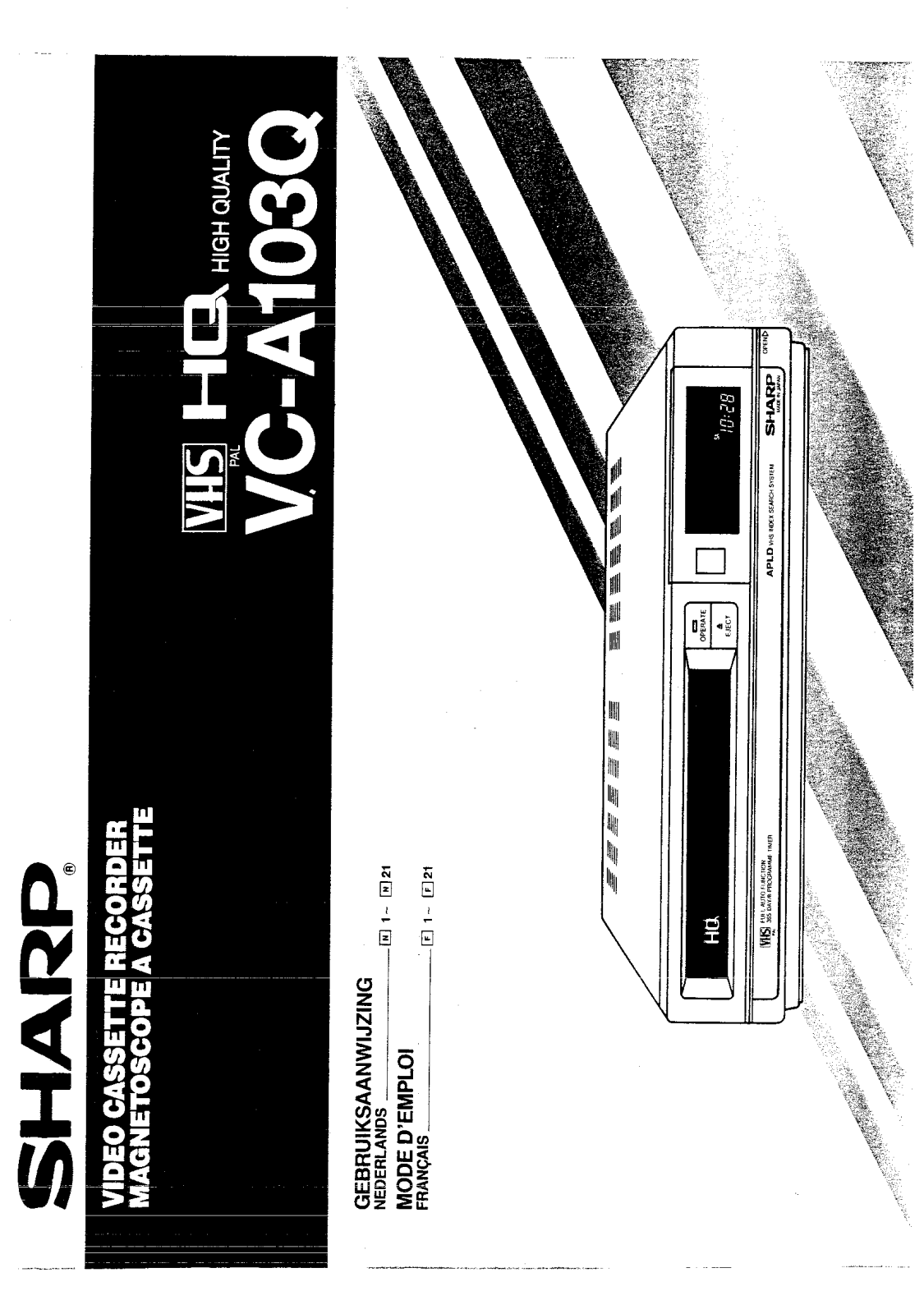 SHARP VC-A103Q User Manual