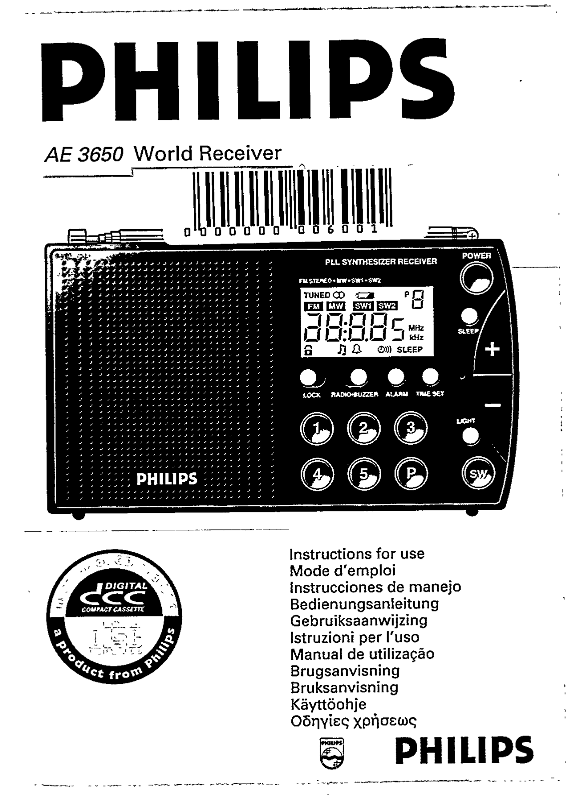 Philips AE3650/03, AE3650/00 User Manual