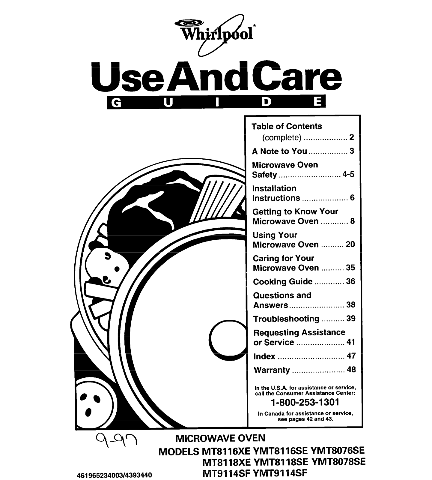 Whirlpool MT8118XE, MT9114SF, MT8116XE User Manual - ManualMachine.com