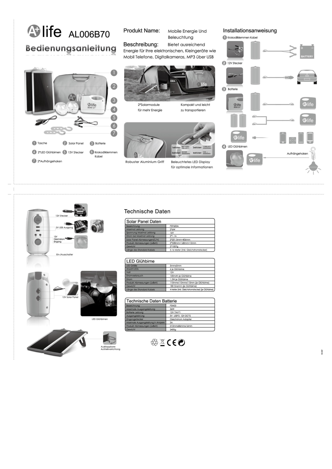 A+ Life al006b70 User Manual