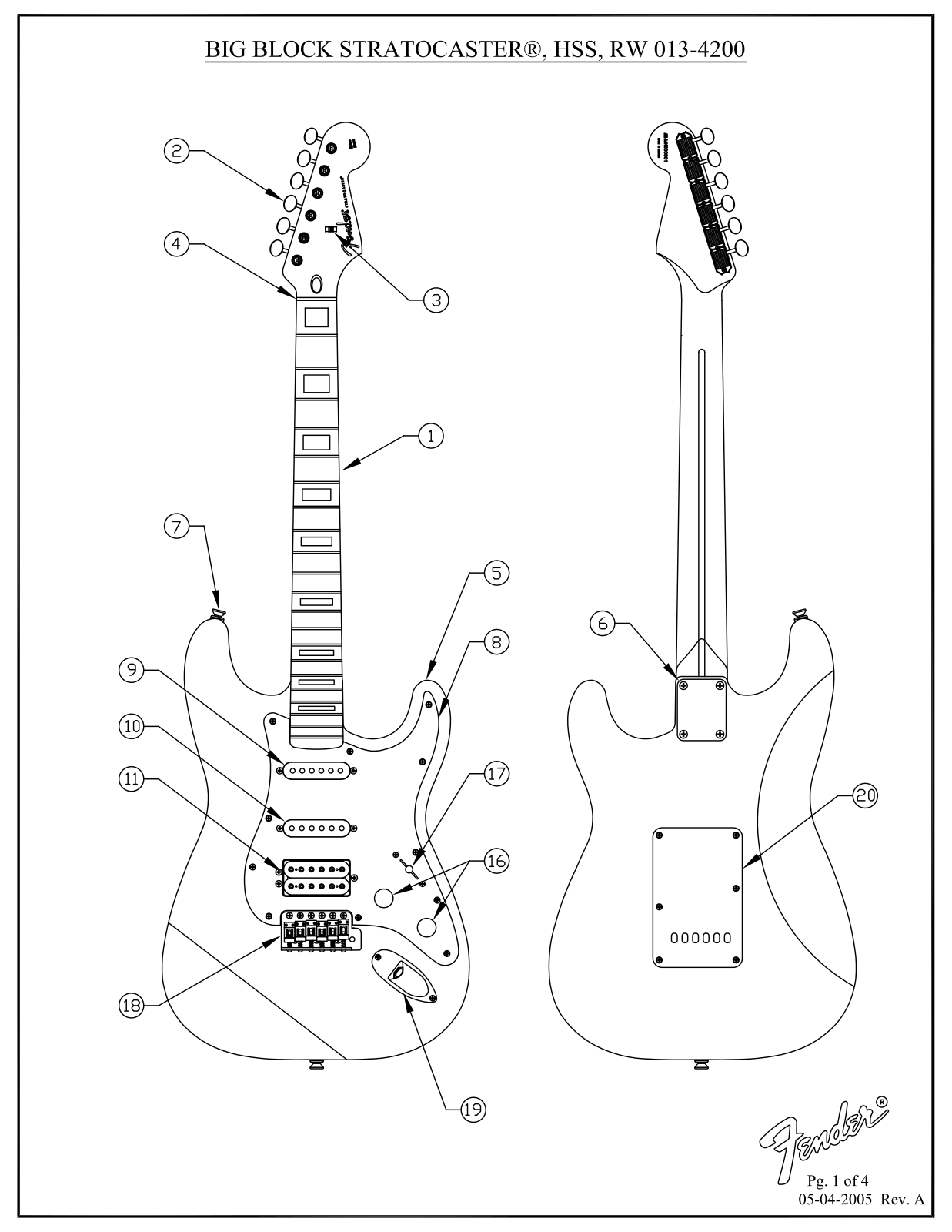 Fender Big-Block-Stratocaster-HSS Service Manual