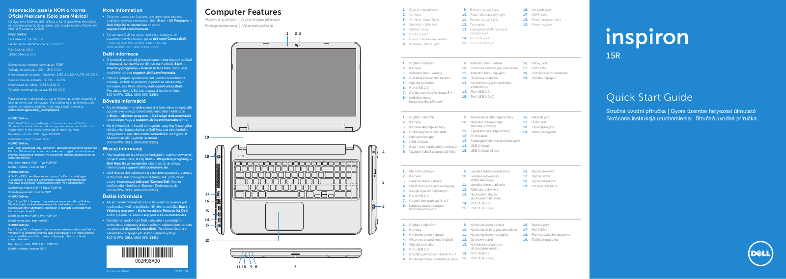 Dell Inspiron 15R 5521 User Manual