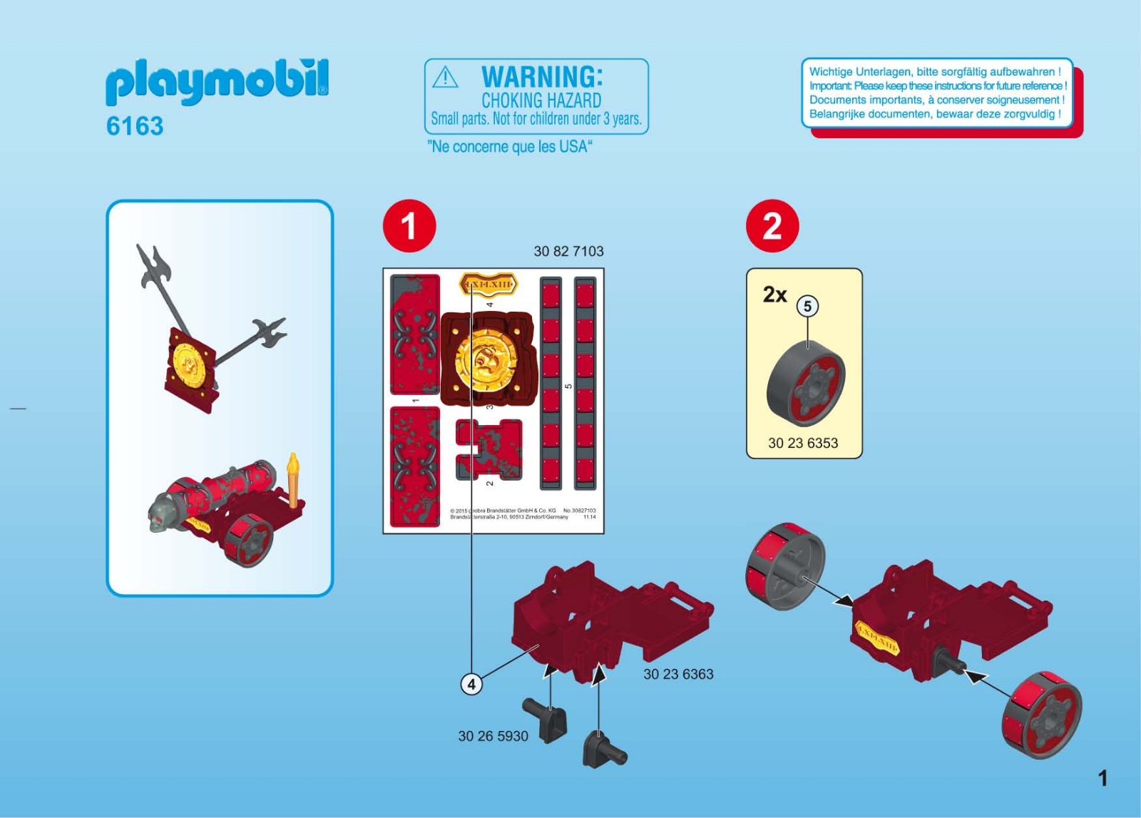 Playmobil 6163 Instructions