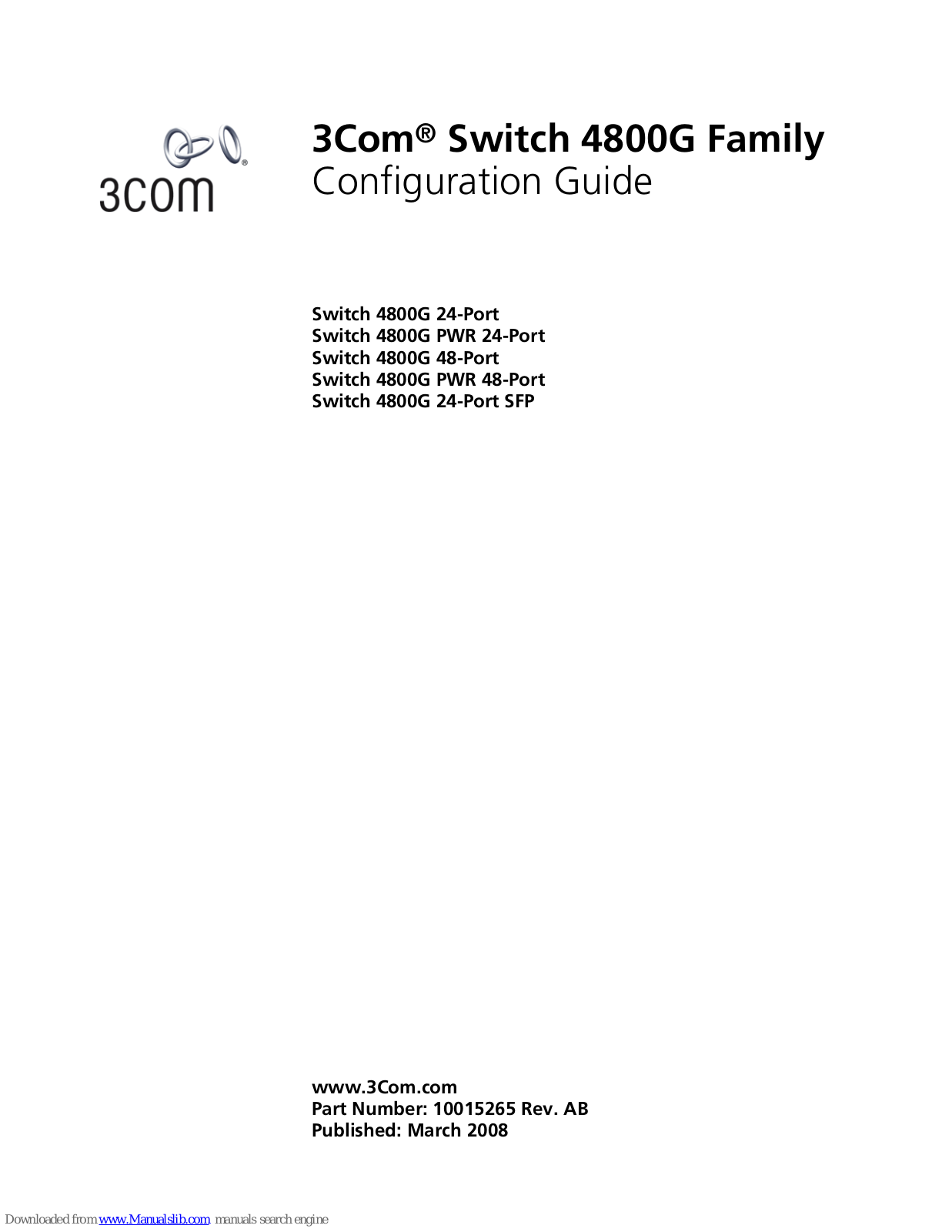 3Com 3CRS48G-24-91, 3CRS48G-48-91, 3CRS48G-24P-91, 3CRS48G-48P-91, 3CRS48G-24S-91 Configuration Manual