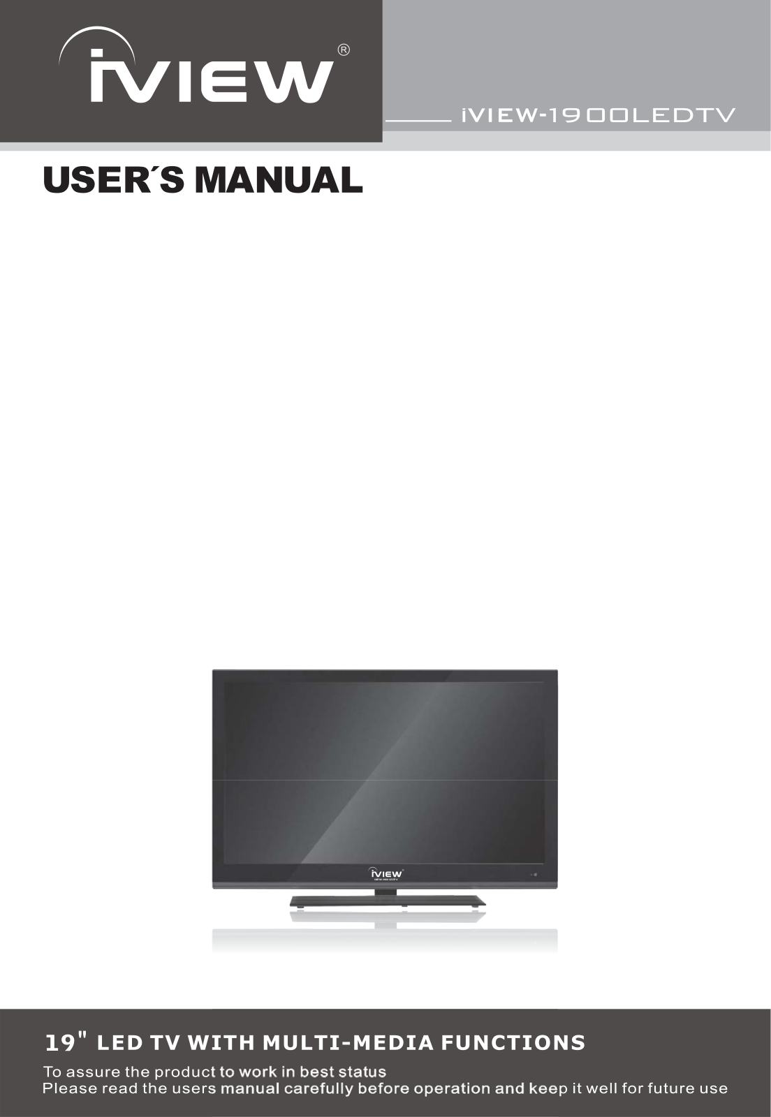 iView 1900LEDTV User Manual