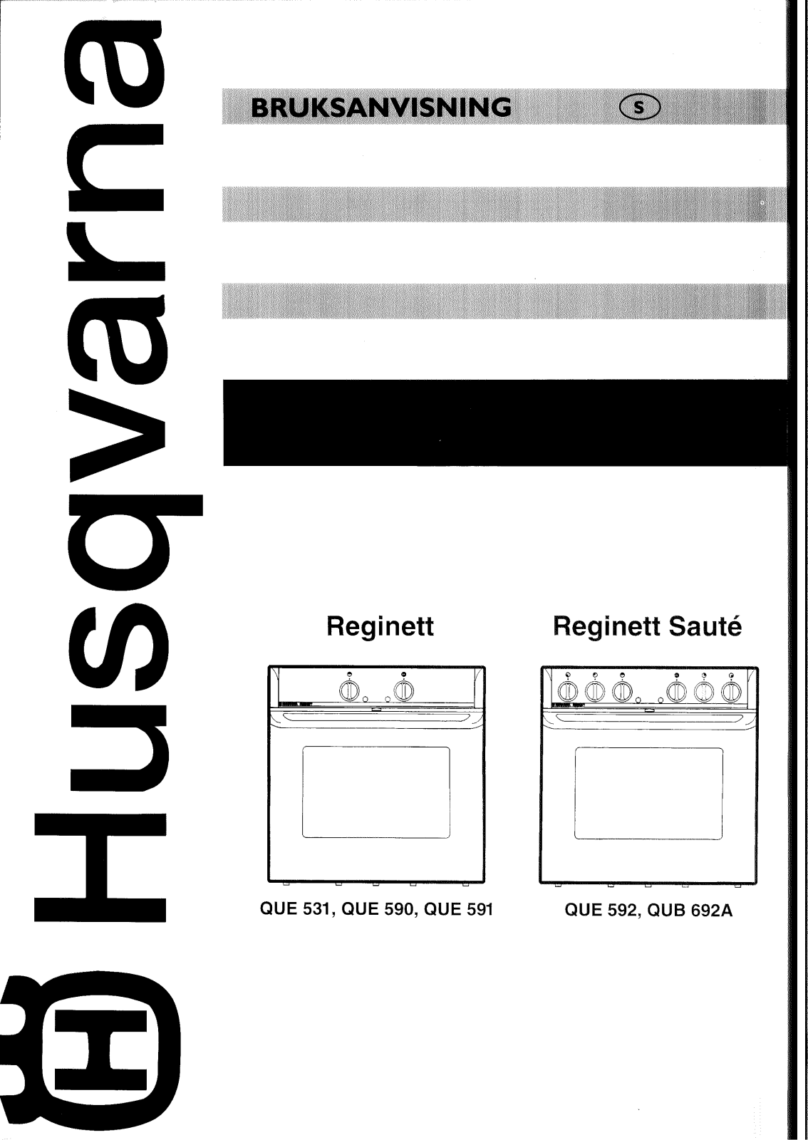 Husqvarna QUE531-G, QUB692A User Manual