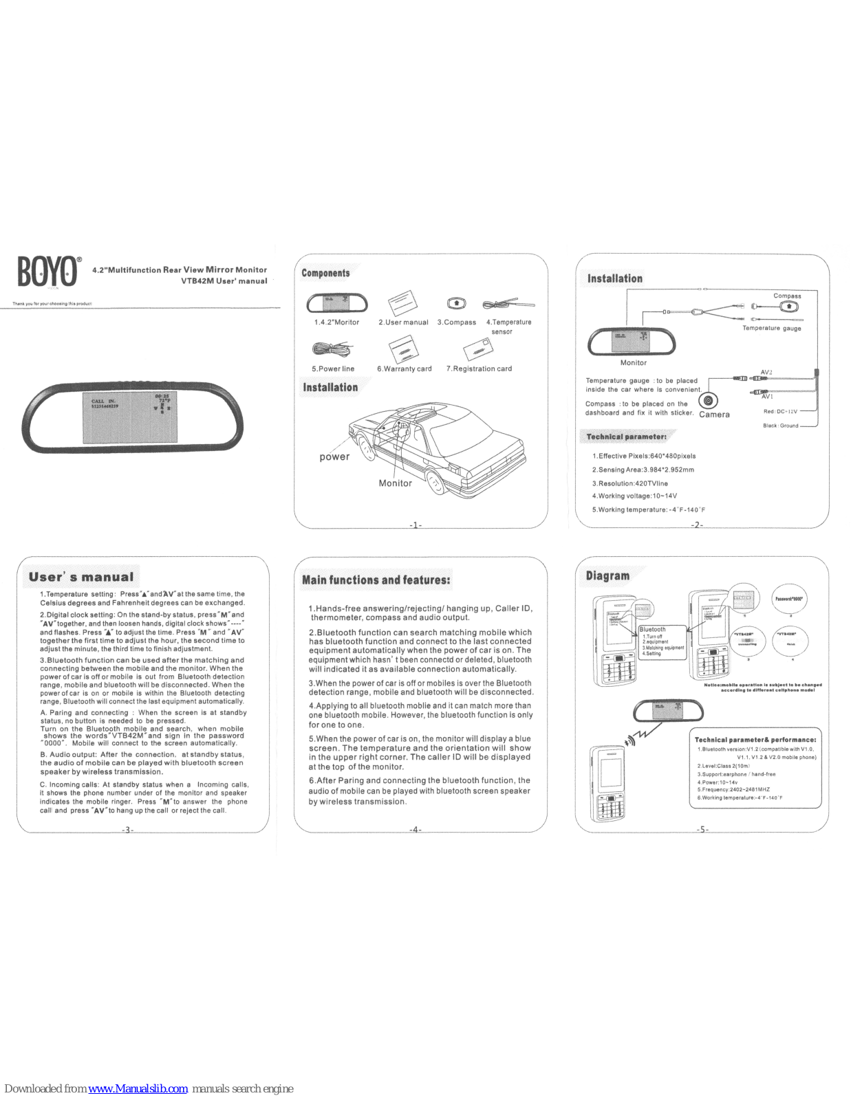 Boyo VTB42M User Manual - ManualMachine.com