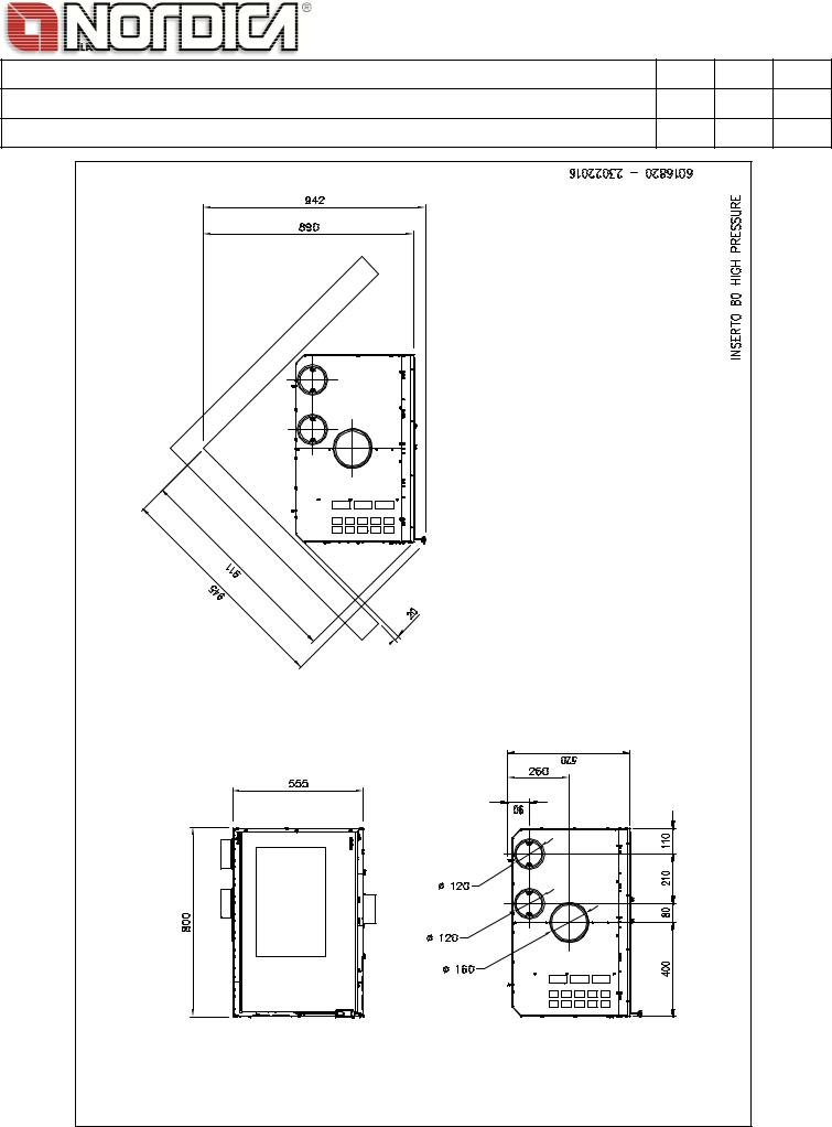 La Nordica Inserto 80 High Pressure Datasheet