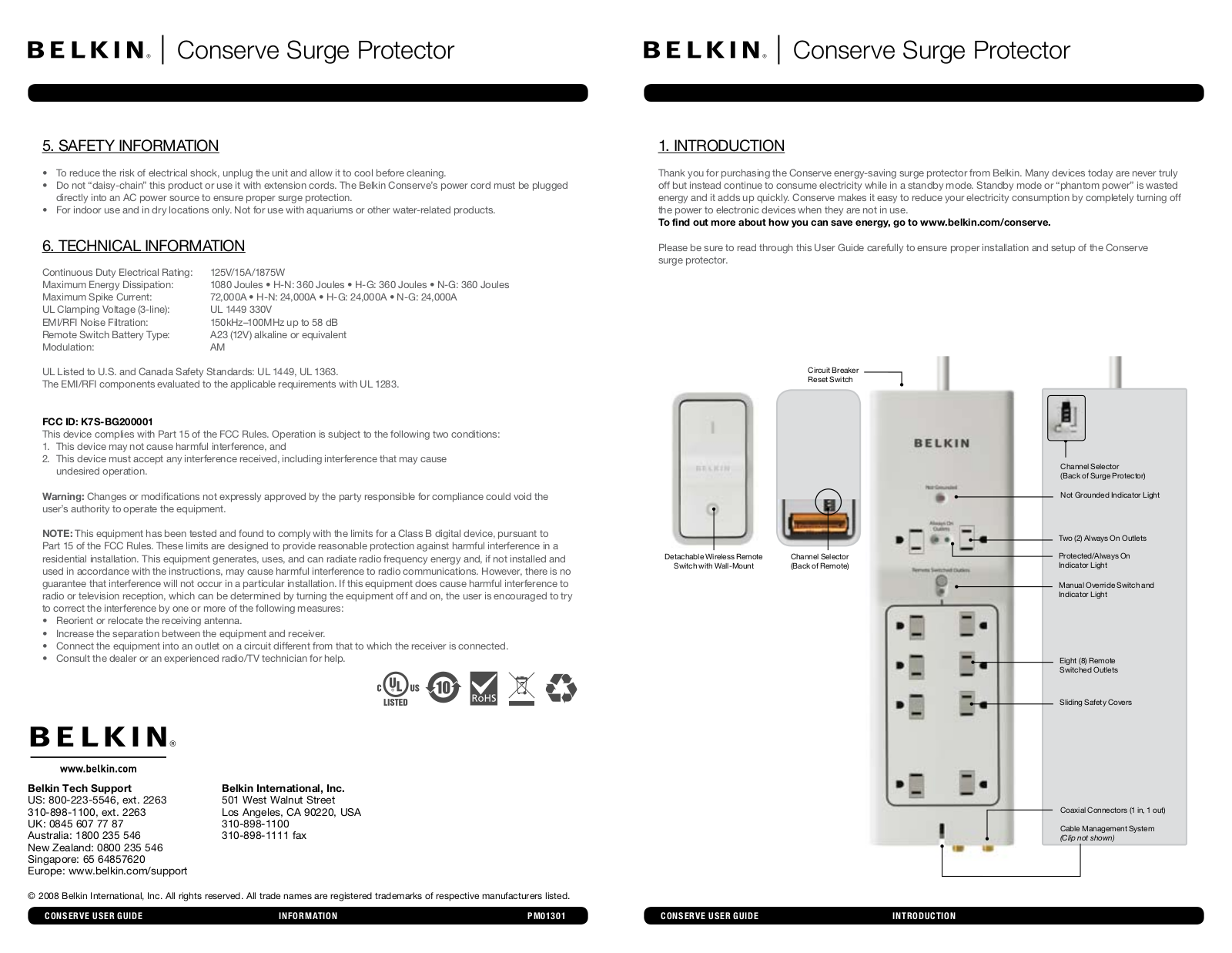 Belkin BG200001 Users Manual