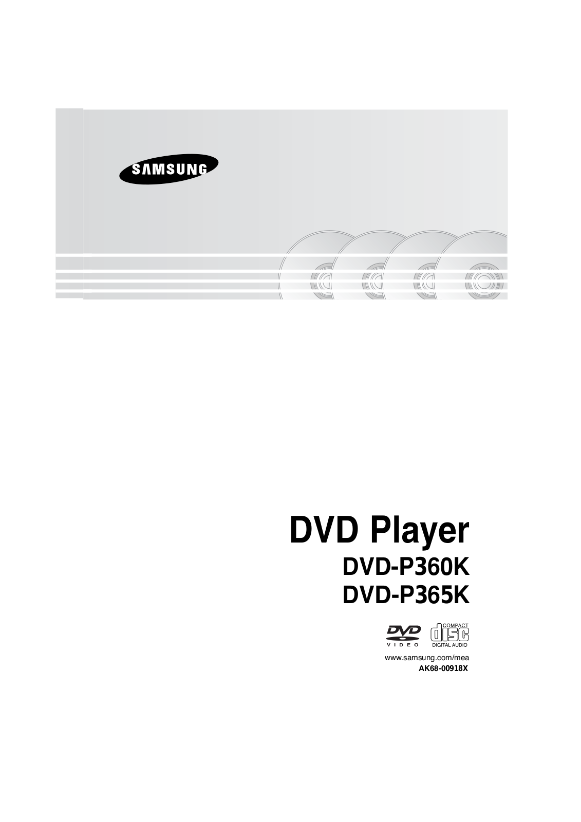 Samsung DVD-P365K, DVD-P360K User Manual