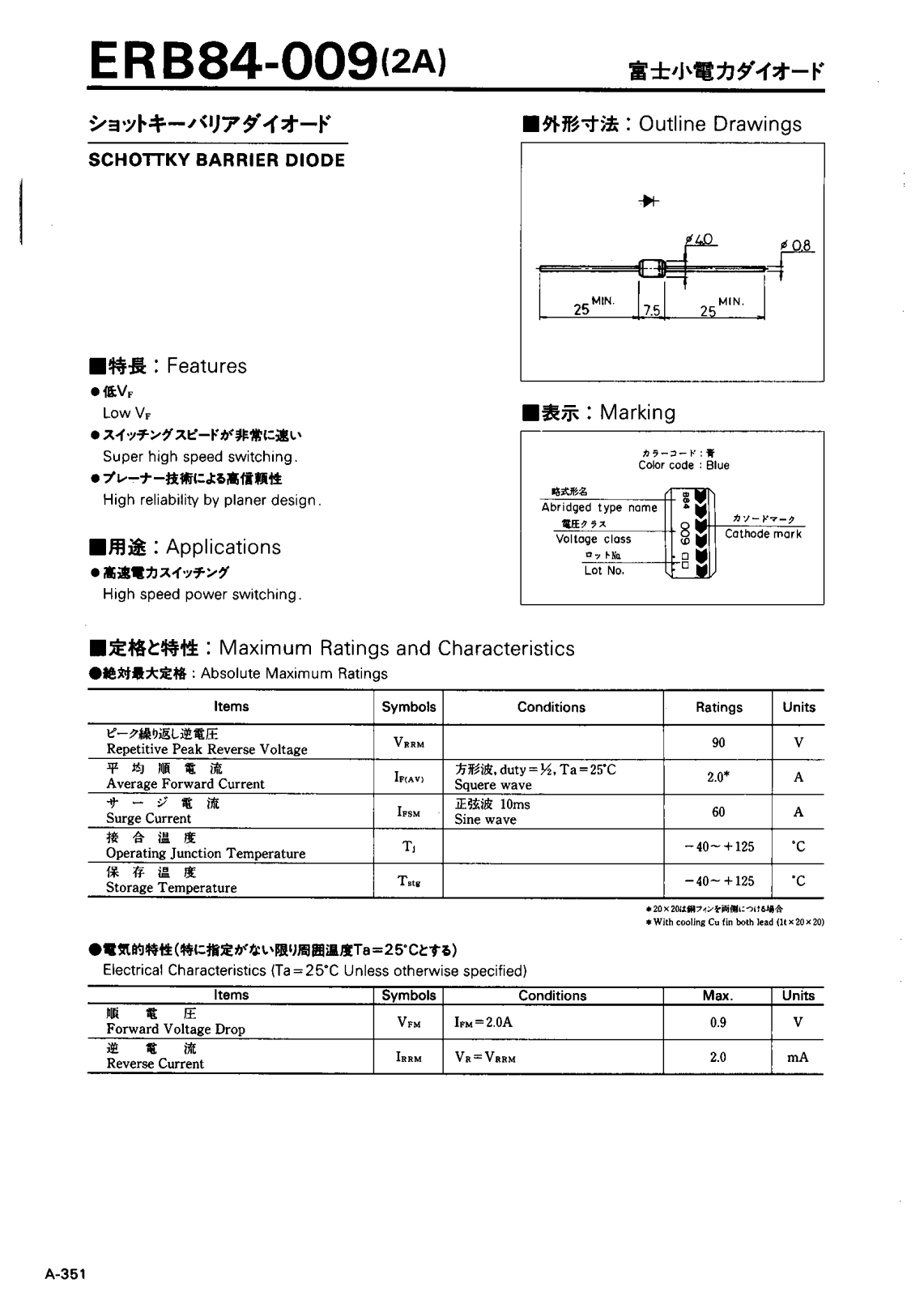 CALLM ERB84-009 Datasheet