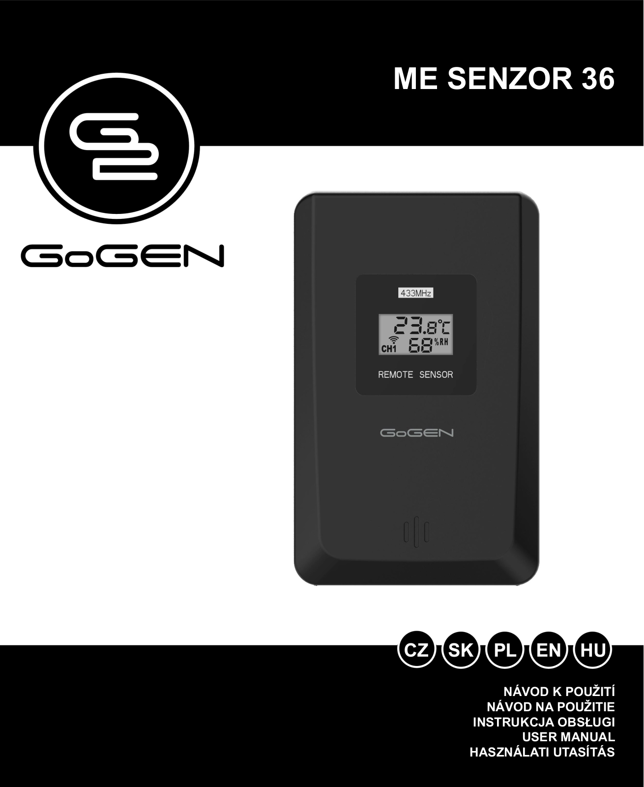 GoGEN ME SENZOR 36 User Manual