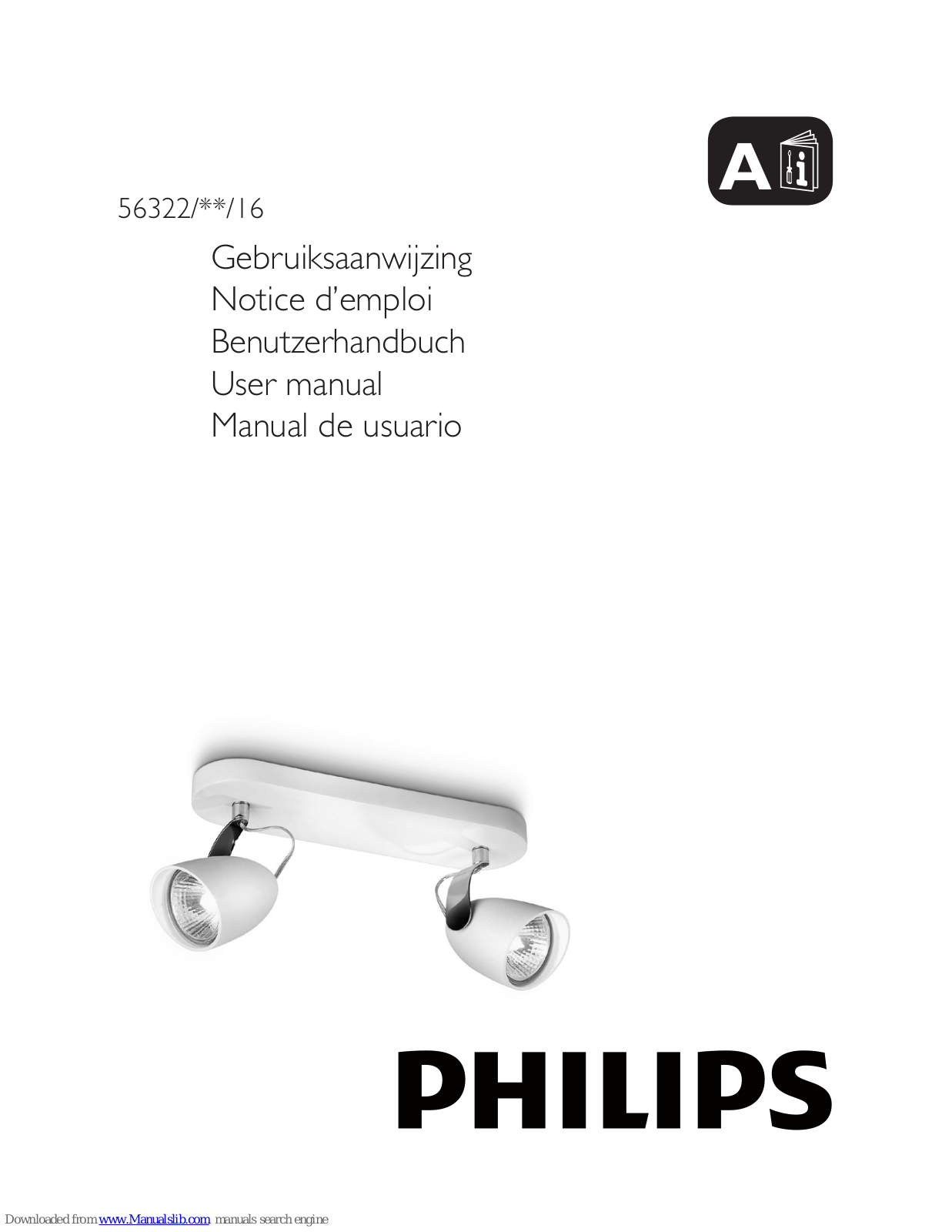 Philips 56322-31-16, 56322/**/16 User Manual