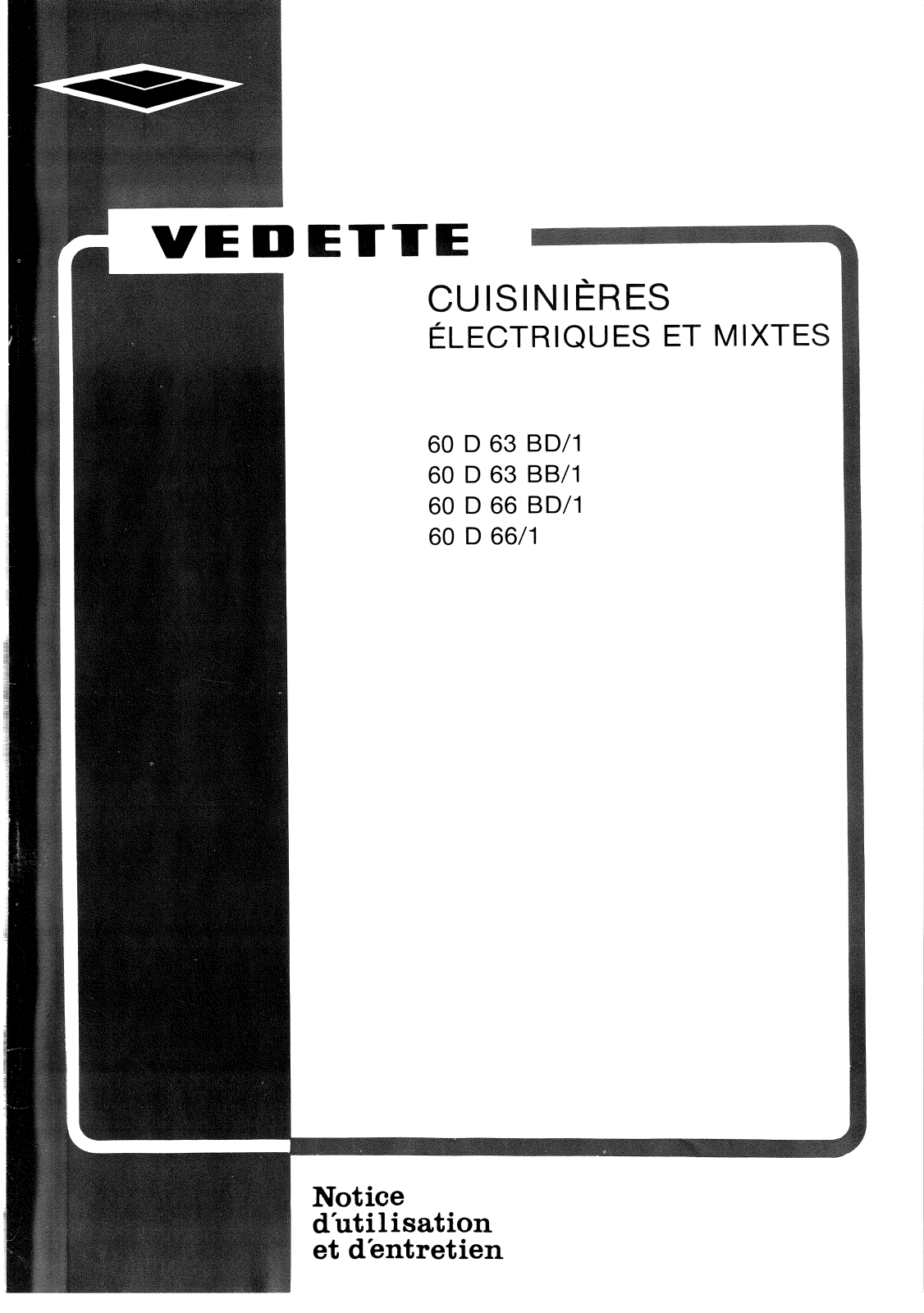 VEDETTE 60D63BD User Manual