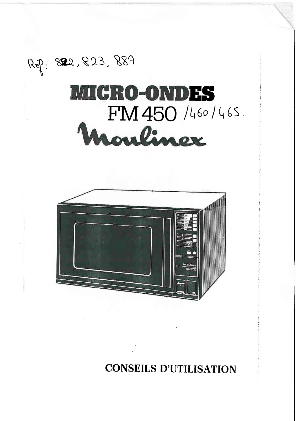 MOULINEX FM450, FM460, FM465 User Manual