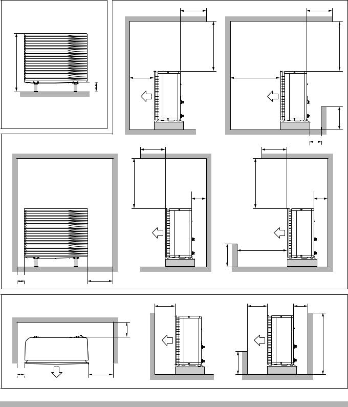 Daikin EPRA14DAV3, EPRA16DAV3, EPRA18DAV3, EPRA14DAW1, EPRA16DAW1 Installation manuals