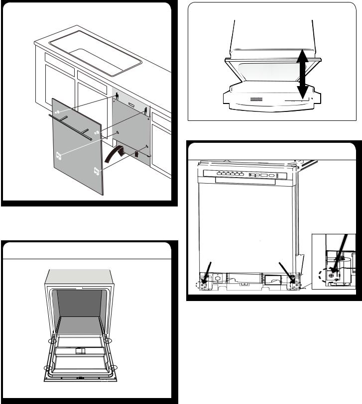 Whirlpool WDA518SHS, WDA550SHS, KDAS108HSS, KDAS104HSS Panel Install Instructions