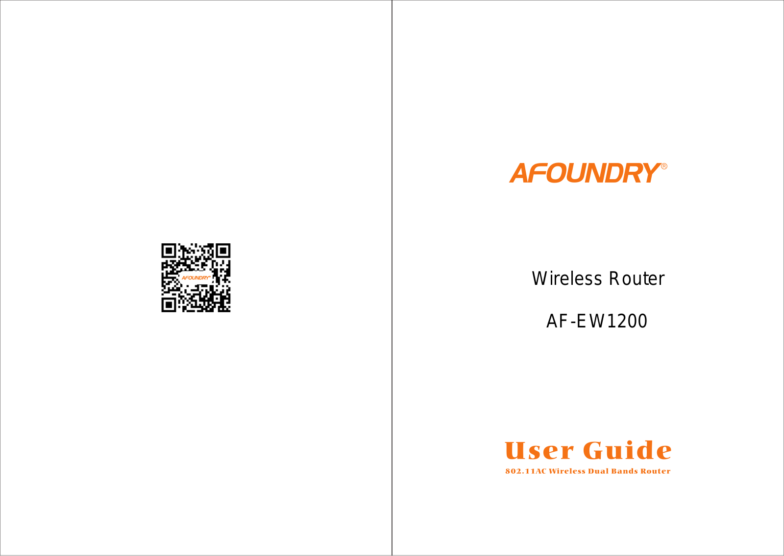 Afoundry Electronic EW1200 User Manual