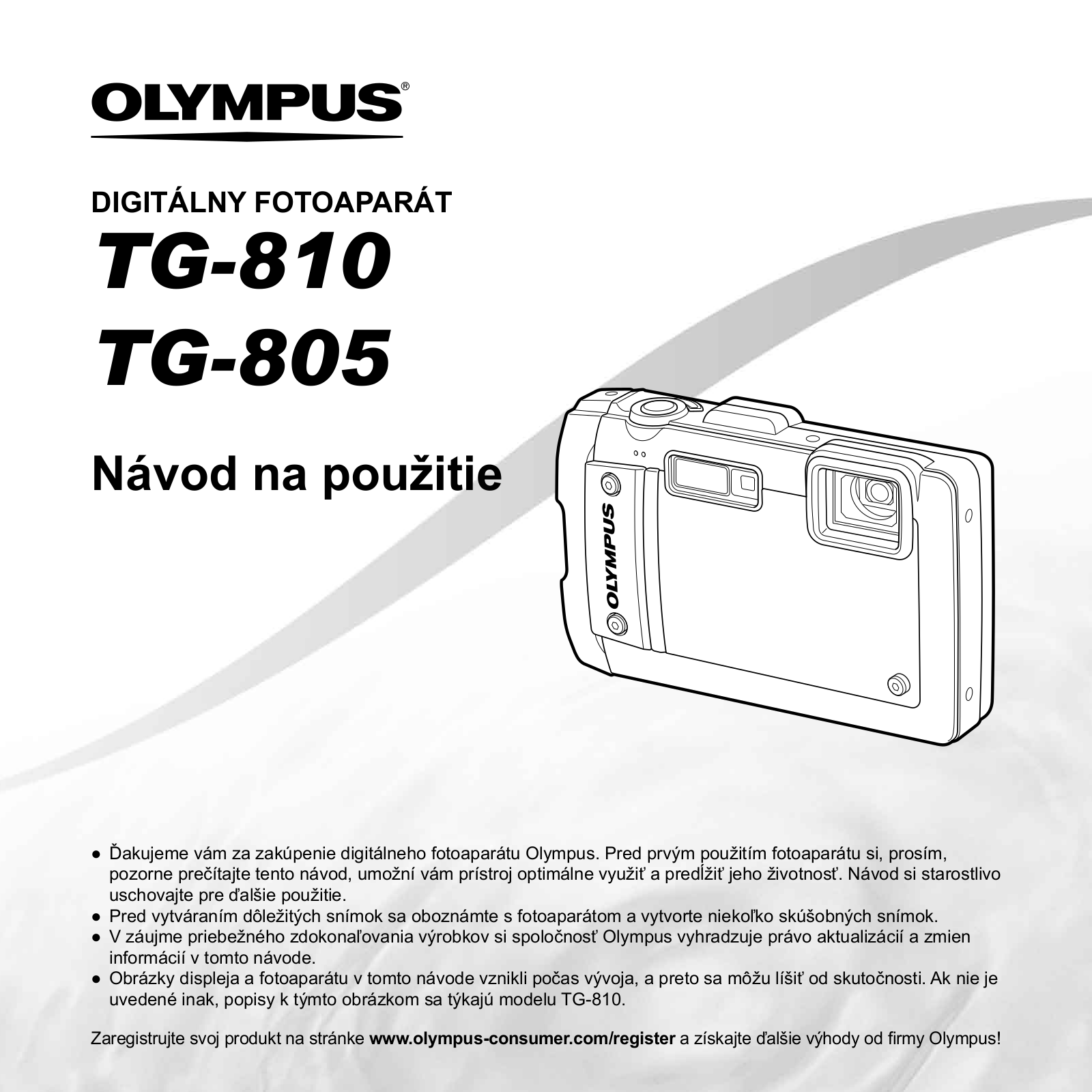 Olympus TG-805, TG-810 User Manual