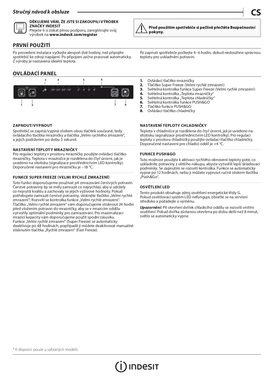 INDESIT INFC9 TA23X Daily Reference Guide