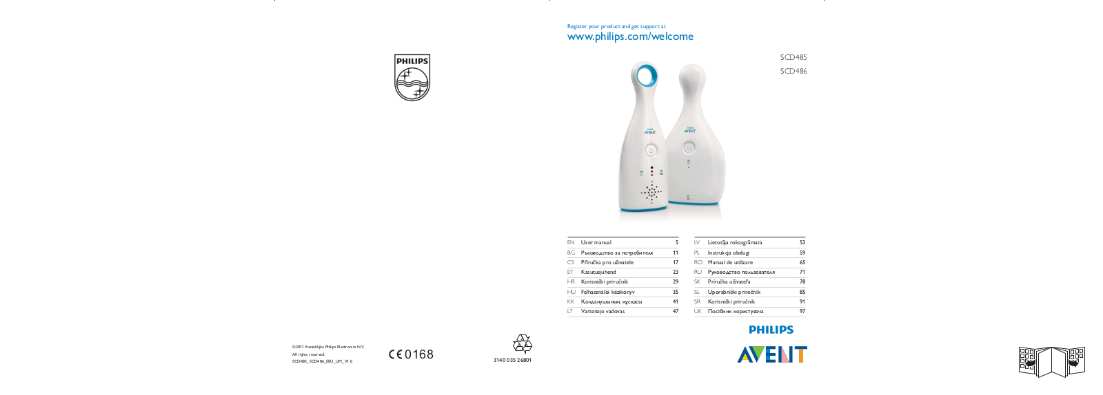 Philips Avent SCD485 User Manual